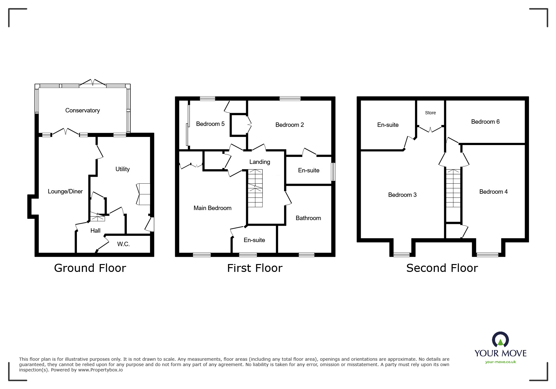 Floorplan of 6 bedroom Detached House for sale, Buckthorne Road, Minster on Sea, Kent, ME12