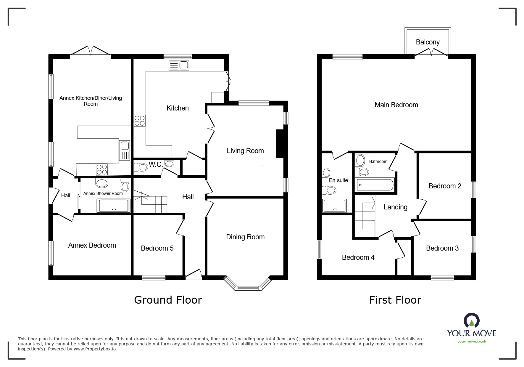 Floorplan of 6 bedroom Detached House for sale, Danedale Avenue, Minster on Sea, Kent, ME12