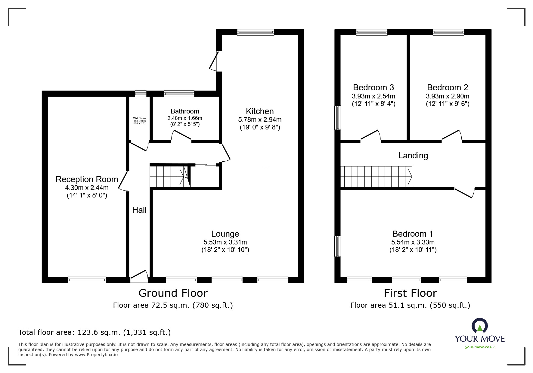 Floorplan of 3 bedroom Semi Detached House for sale, Nursery Close, Sheerness, Kent, ME12