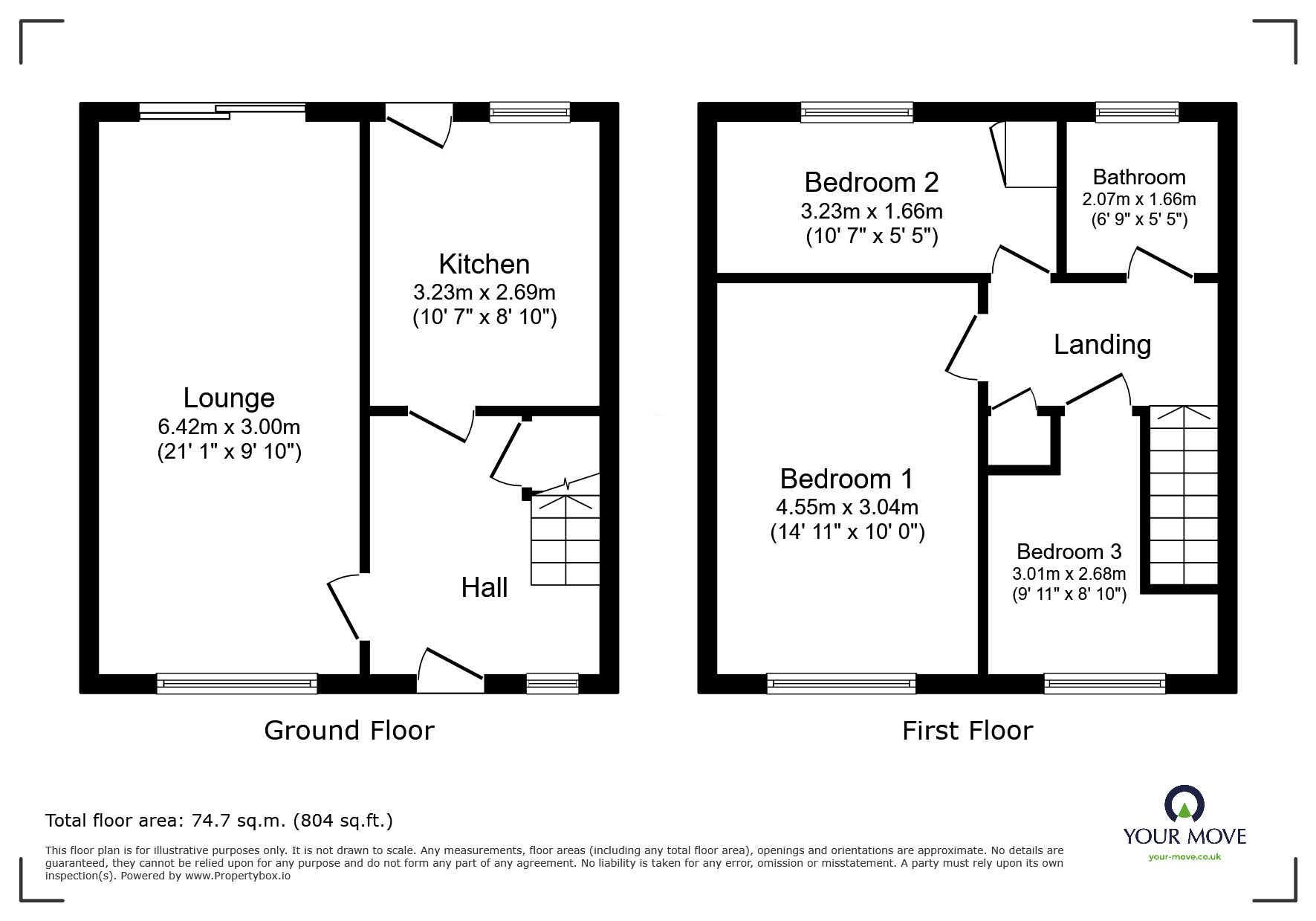 Floorplan of 3 bedroom Mid Terrace House for sale, New Road, Sheerness, Kent, ME12