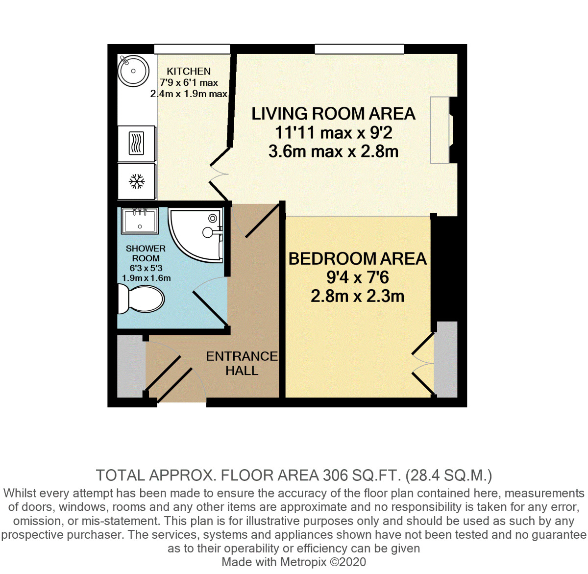 Floorplan of 1 bedroom  Flat for sale, All Saints Road, Devon, EX10