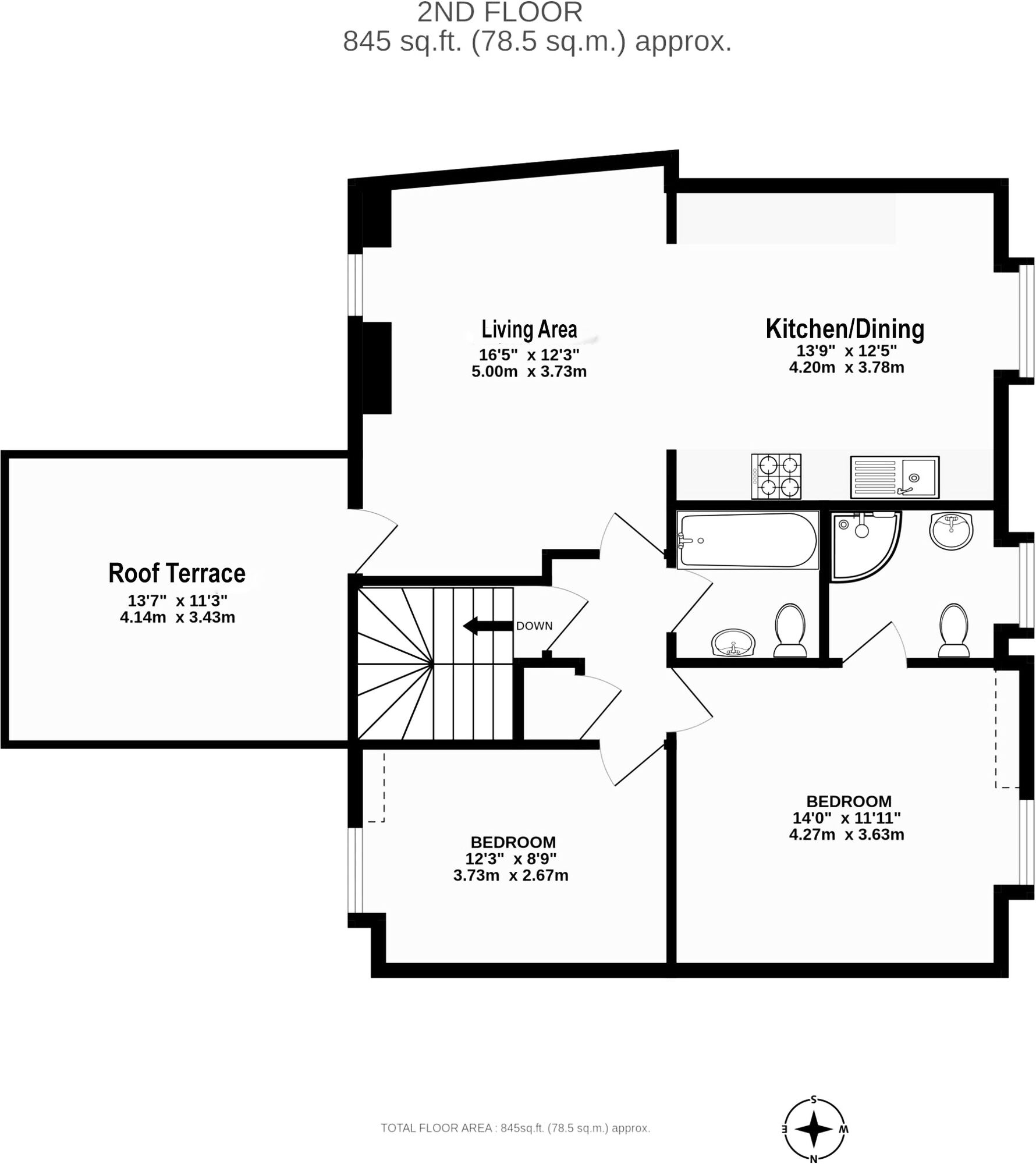 Floorplan of 2 bedroom  Flat for sale, High Street, Sidmouth, Devon, EX10
