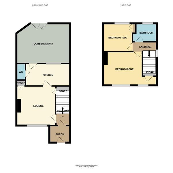 Floorplan of 2 bedroom Semi Detached House for sale, Hollington Crescent, Birmingham, West Midlands, B33
