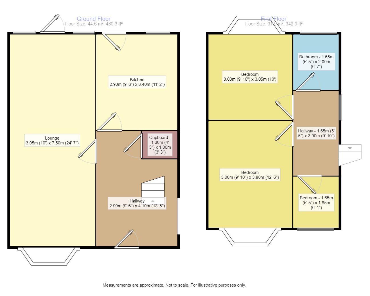 Floorplan of 3 bedroom Semi Detached House for sale, West View, Birmingham, West Midlands, B8