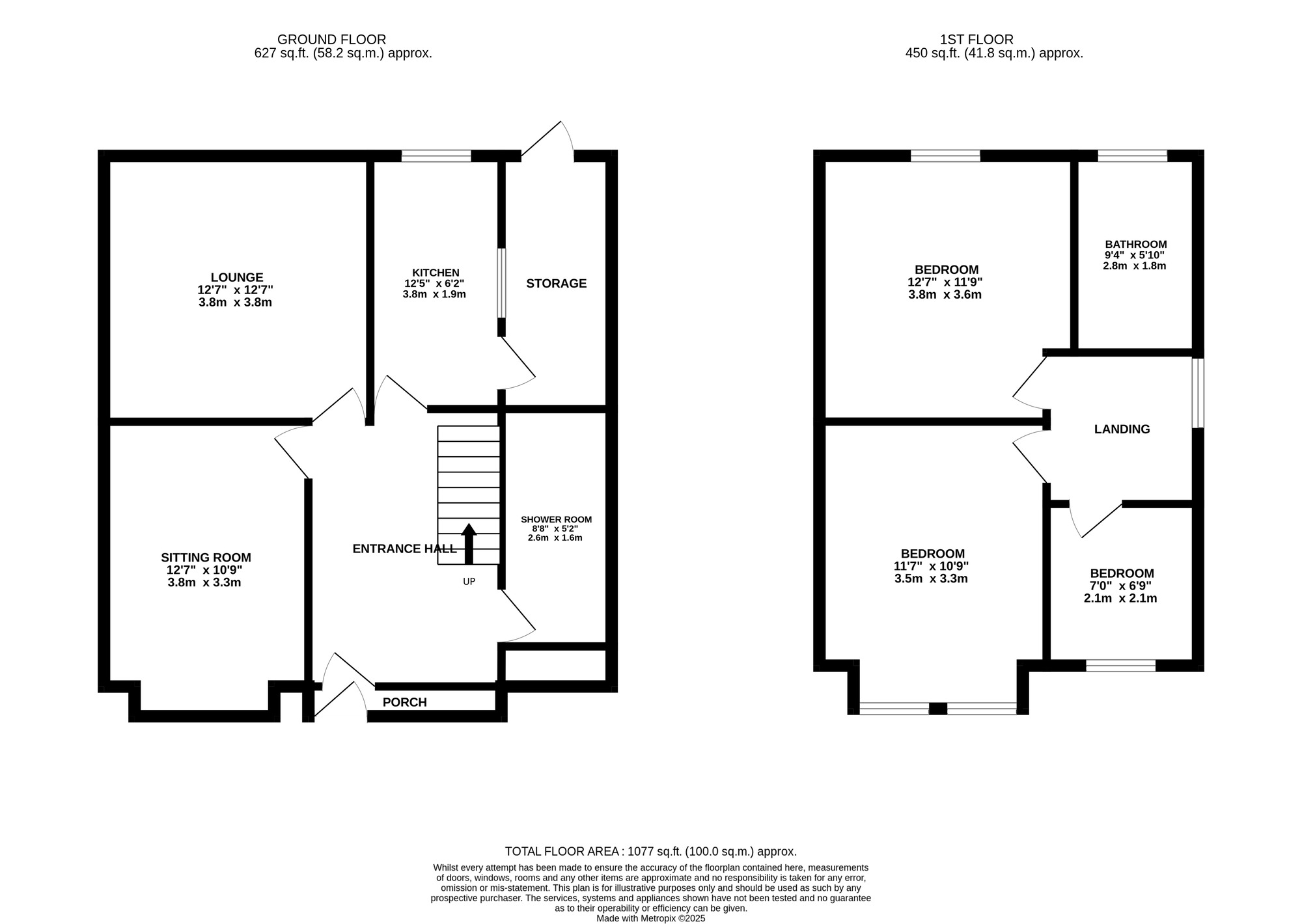 Floorplan of 3 bedroom Semi Detached House for sale, Francis Road, Stechford, West Midlands, B33