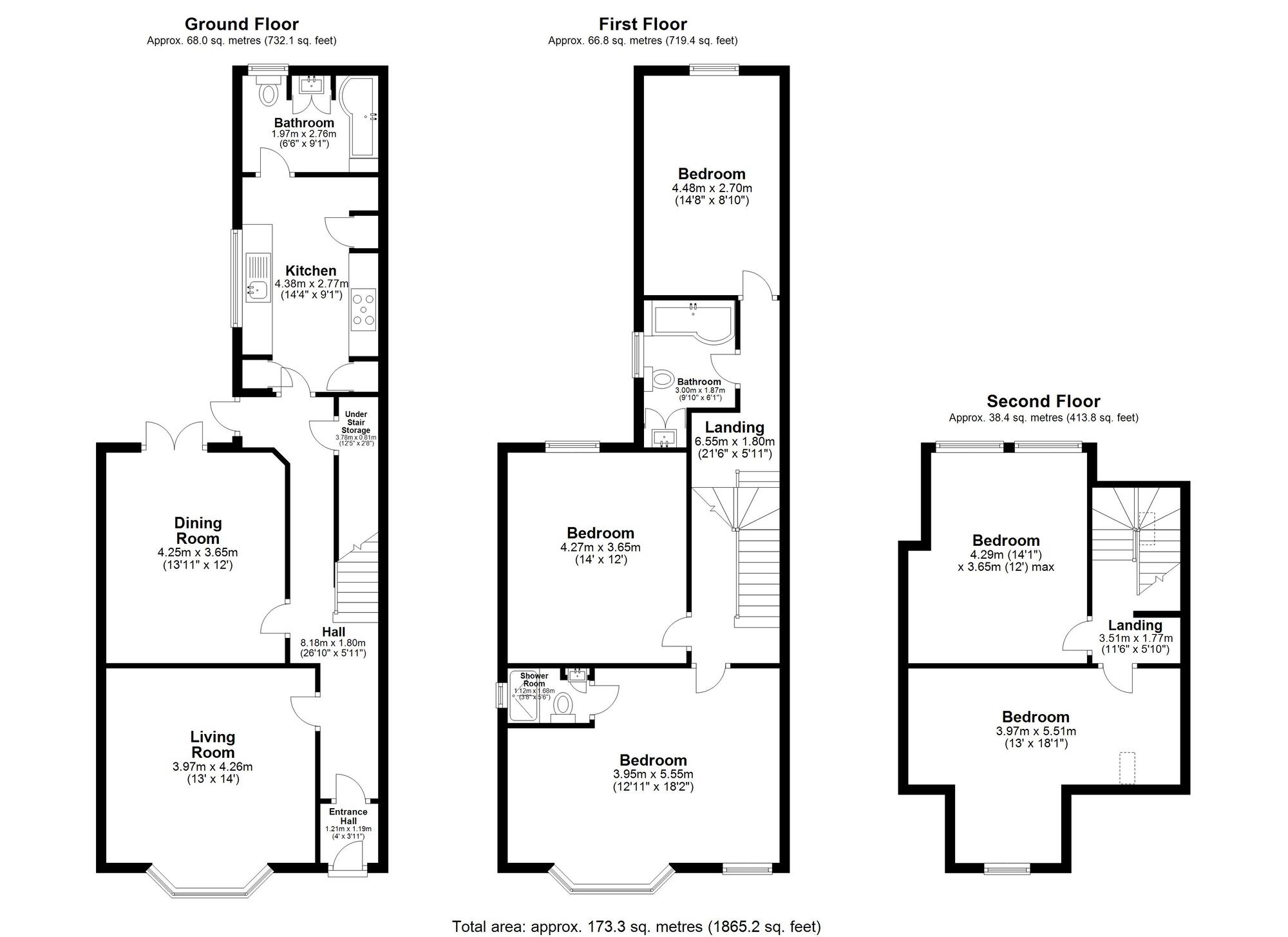 Floorplan of 5 bedroom Semi Detached House for sale, Westfield Road, Acocks Green, West Midlands, B27