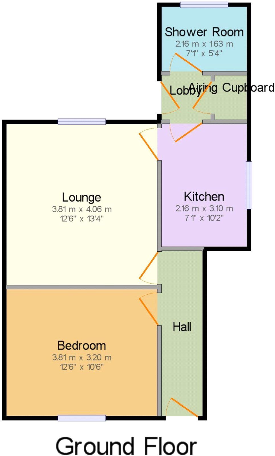 Floorplan of 1 bedroom  Flat for sale, Latelow Road, Birmingham, West Midlands, B33