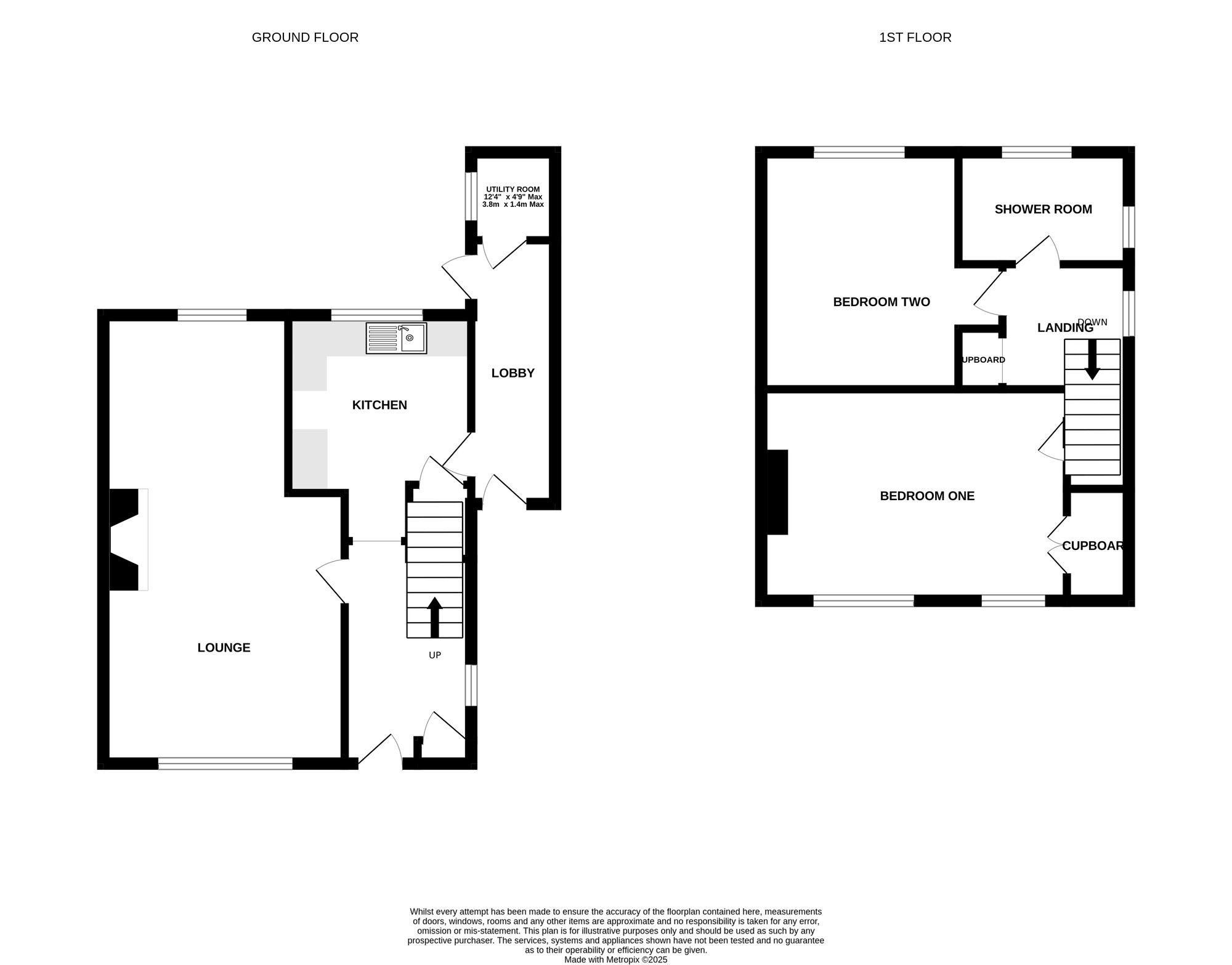Floorplan of 2 bedroom Mid Terrace House for sale, Nearmoor Road, Birmingham, West Midlands, B34