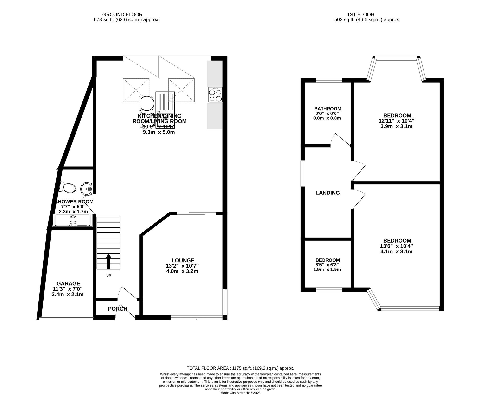 Floorplan of 3 bedroom Semi Detached House for sale, Bonsall Road, Erdington, West Midlands, B23