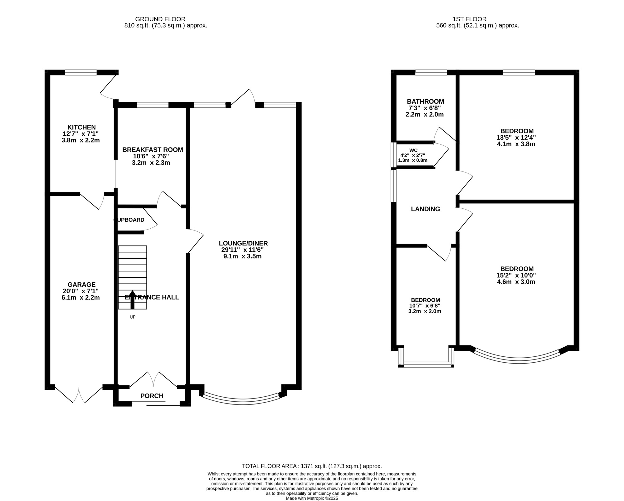 Floorplan of 3 bedroom Semi Detached House for sale, Winstanley Road, Birmingham, West Midlands, B33