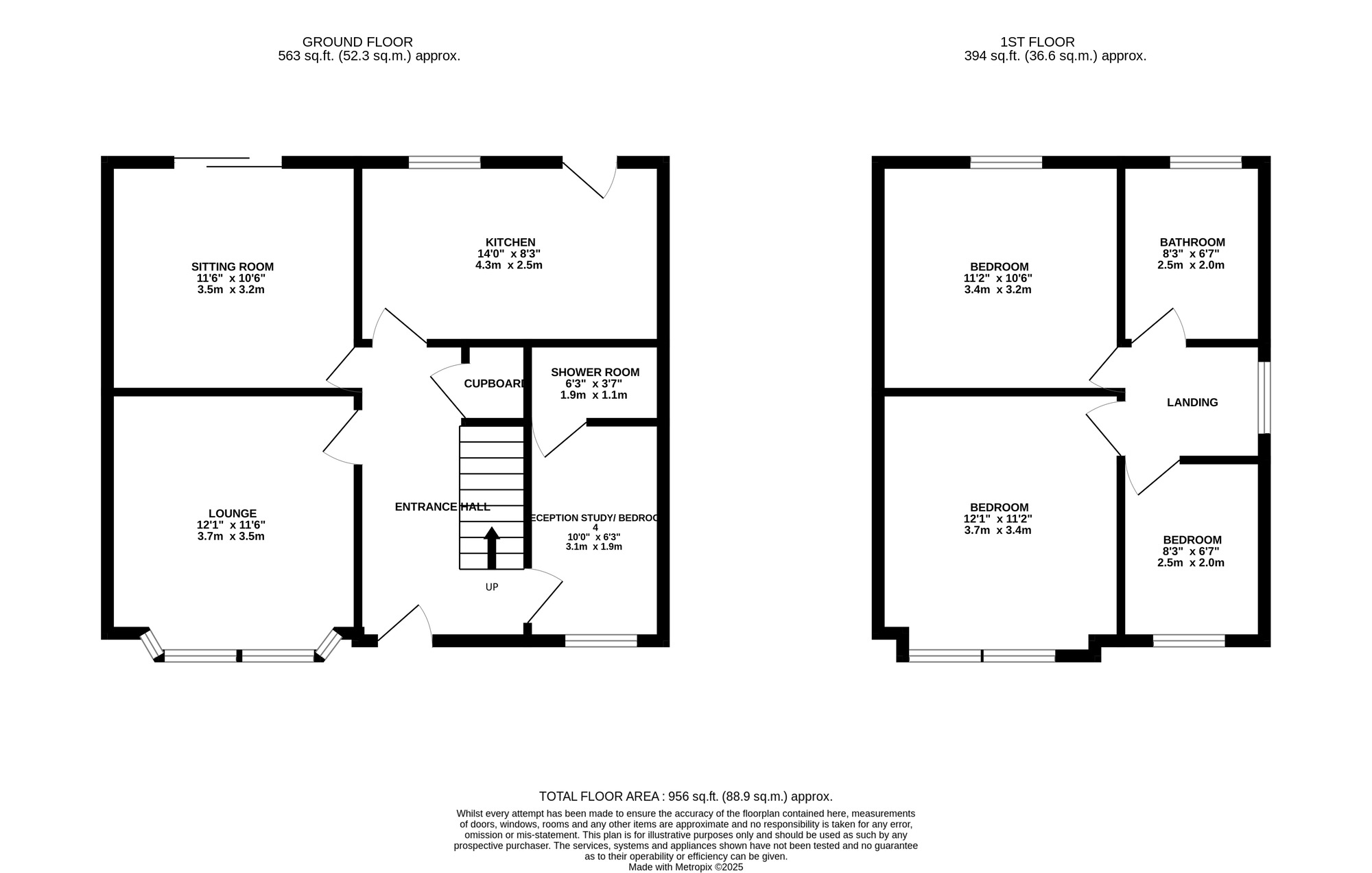Floorplan of 3 bedroom Semi Detached House for sale, Wyndhurst Road, Birmingham, West Midlands, B33