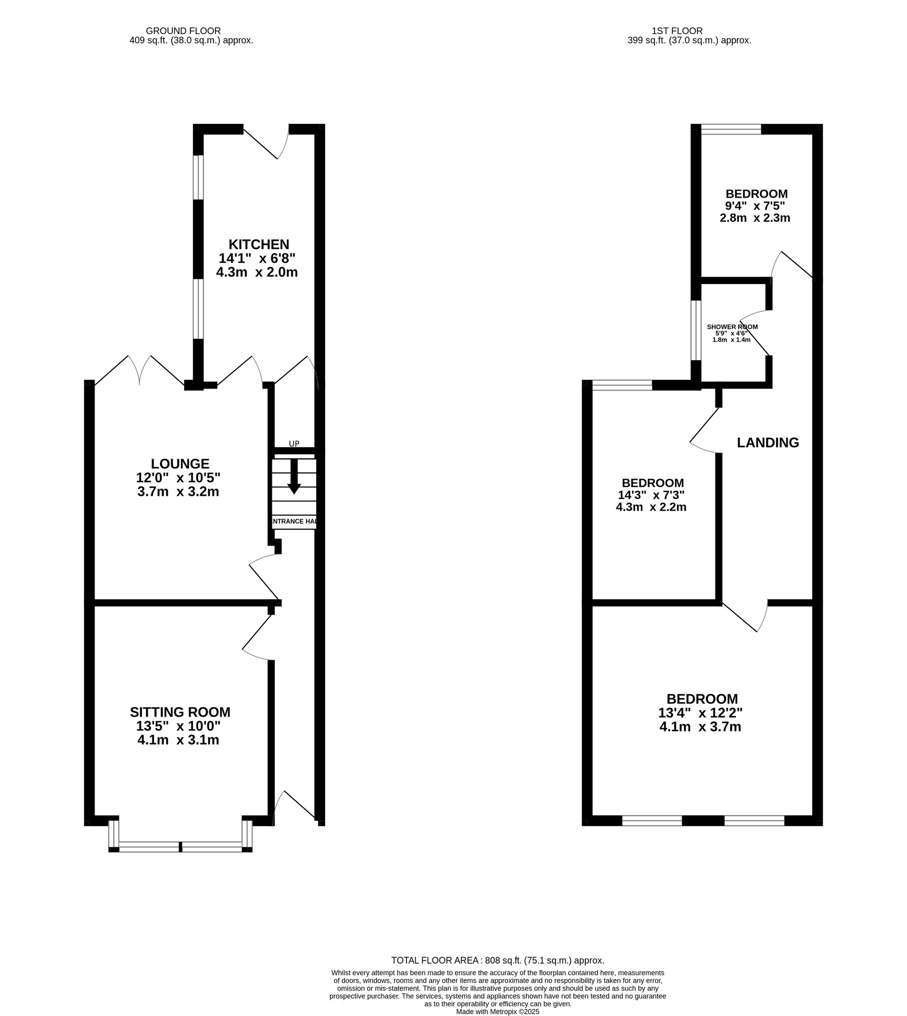 Floorplan of 3 bedroom Mid Terrace House for sale, Sandbourne Road, Birmingham, West Midlands, B8
