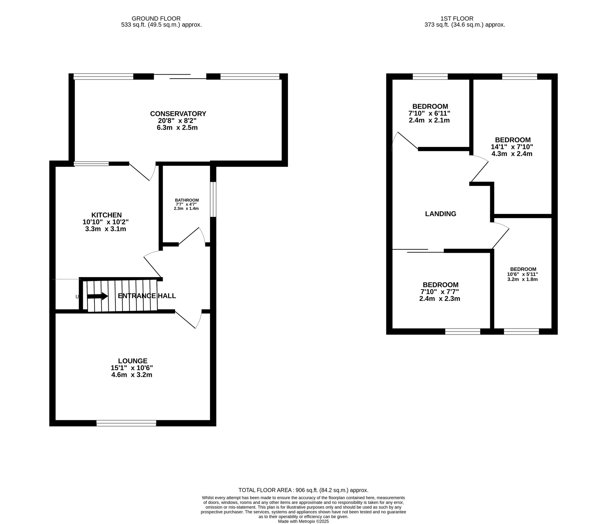 Floorplan of 4 bedroom End Terrace House for sale, Audley Road, Birmingham, West Midlands, B33