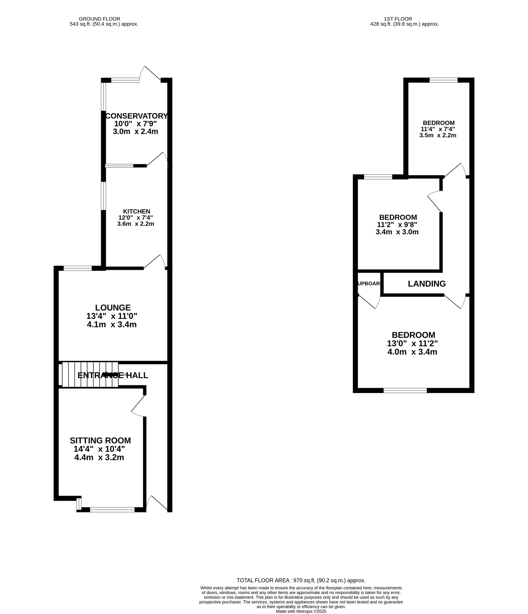 Floorplan of 2 bedroom Mid Terrace House for sale, Sladefield Road, Birmingham, West Midlands, B8