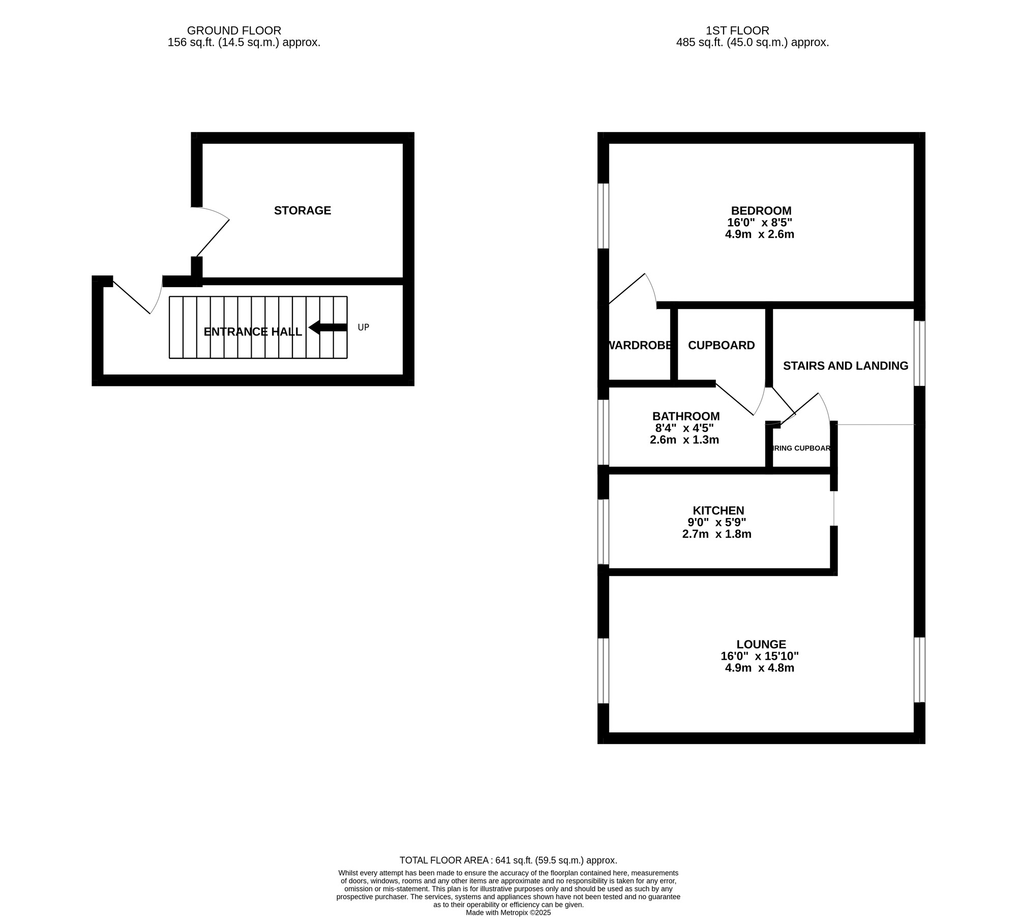 Floorplan of 1 bedroom  Flat for sale, Waterloo Avenue, Birmingham, West Midlands, B37