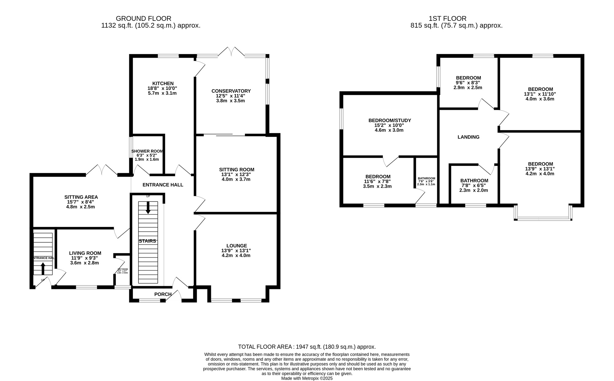 Floorplan of 5 bedroom Semi Detached House for sale, Sedgemere Road, Birmingham, West Midlands, B26