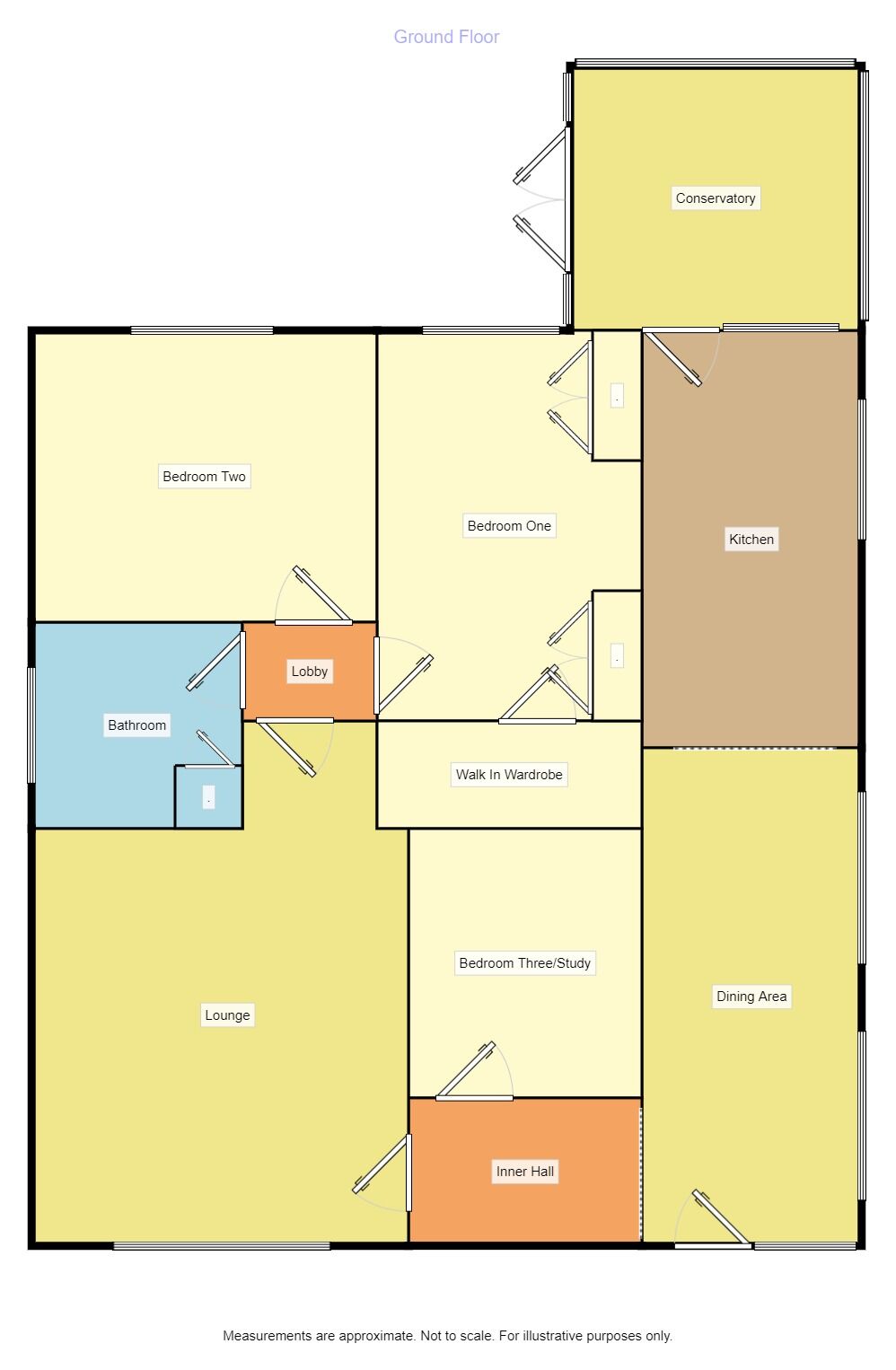 Floorplan of 3 bedroom Detached Bungalow for sale, Parkinsons Way, Trusthorpe, Lincolnshire, LN12