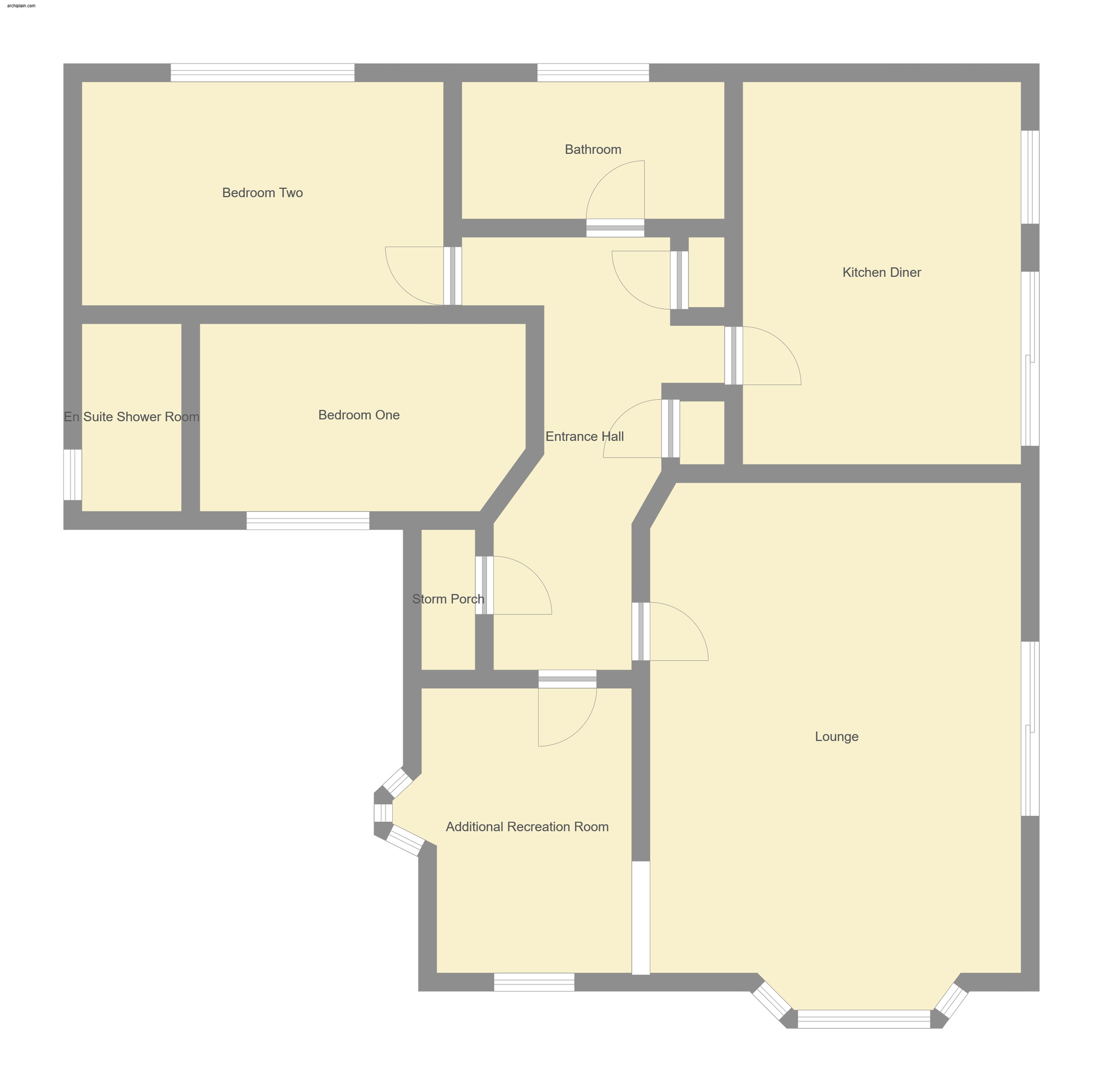 Floorplan of 3 bedroom Detached Bungalow for sale, Sandilands Close, Sandilands, Mablethorpe, LN12