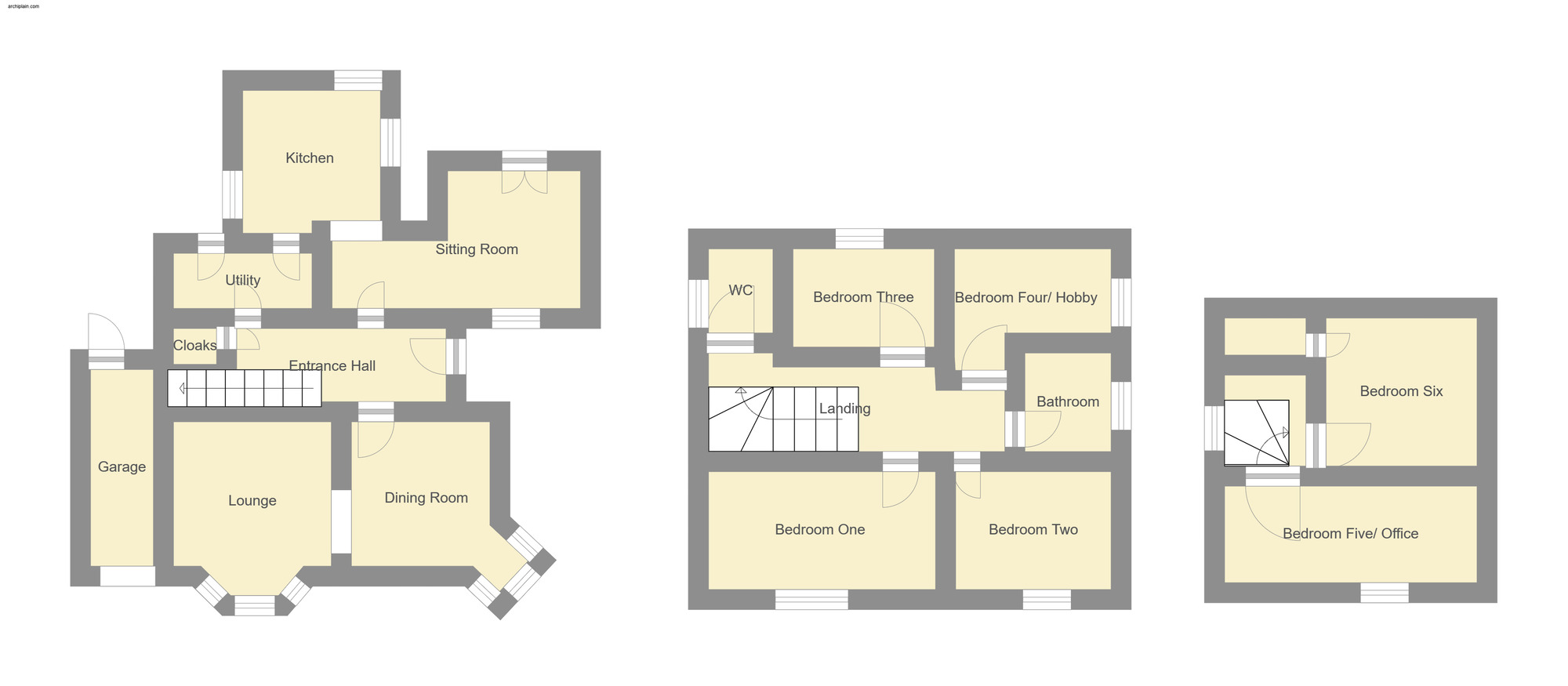 Floorplan of 6 bedroom Detached House for sale, Trusthorpe Road, Sutton-on-Sea, Lincolnshire, LN12