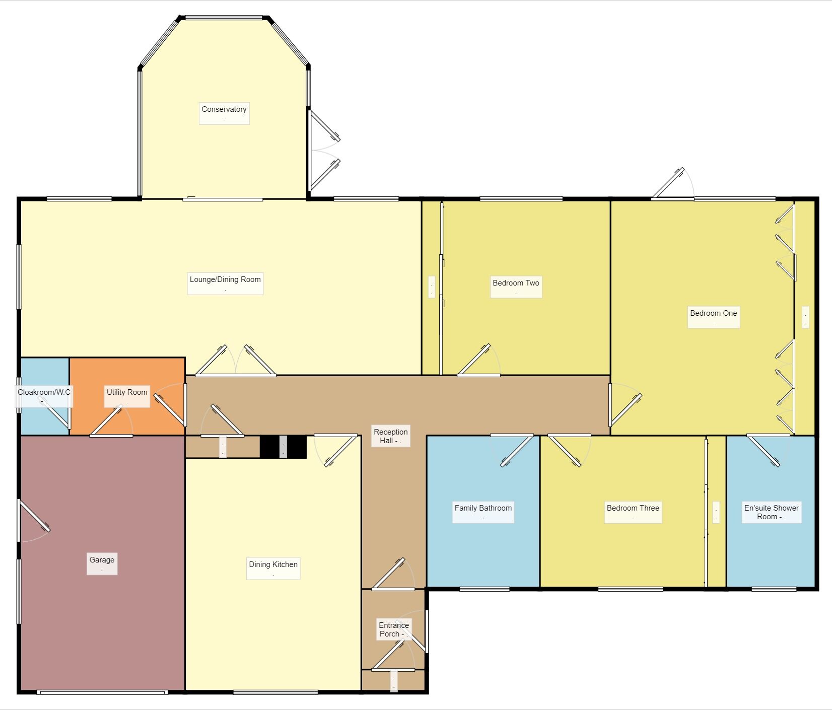 Floorplan of 3 bedroom Detached Bungalow for sale, St. Francis Gardens, Sutton-on-Sea, Lincolnshire, LN12