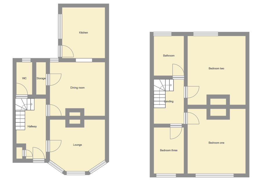 Floorplan of 3 bedroom Mid Terrace House for sale, Queens Road, Sutton-on-Sea, Lincolnshire, LN12