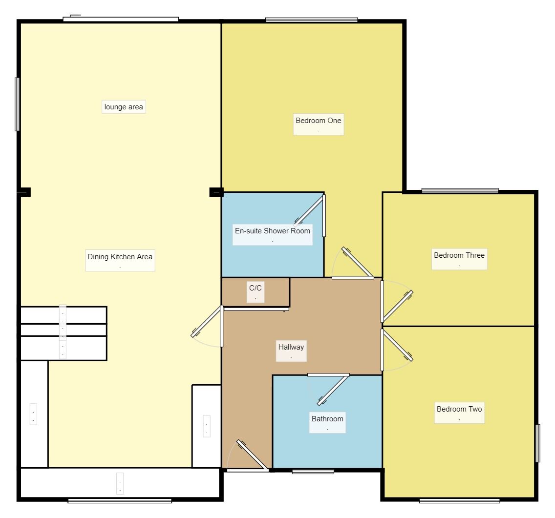Floorplan of 3 bedroom Detached Bungalow for sale, Crabtree Lane, Sutton-on-Sea, Lincolnshire, LN12
