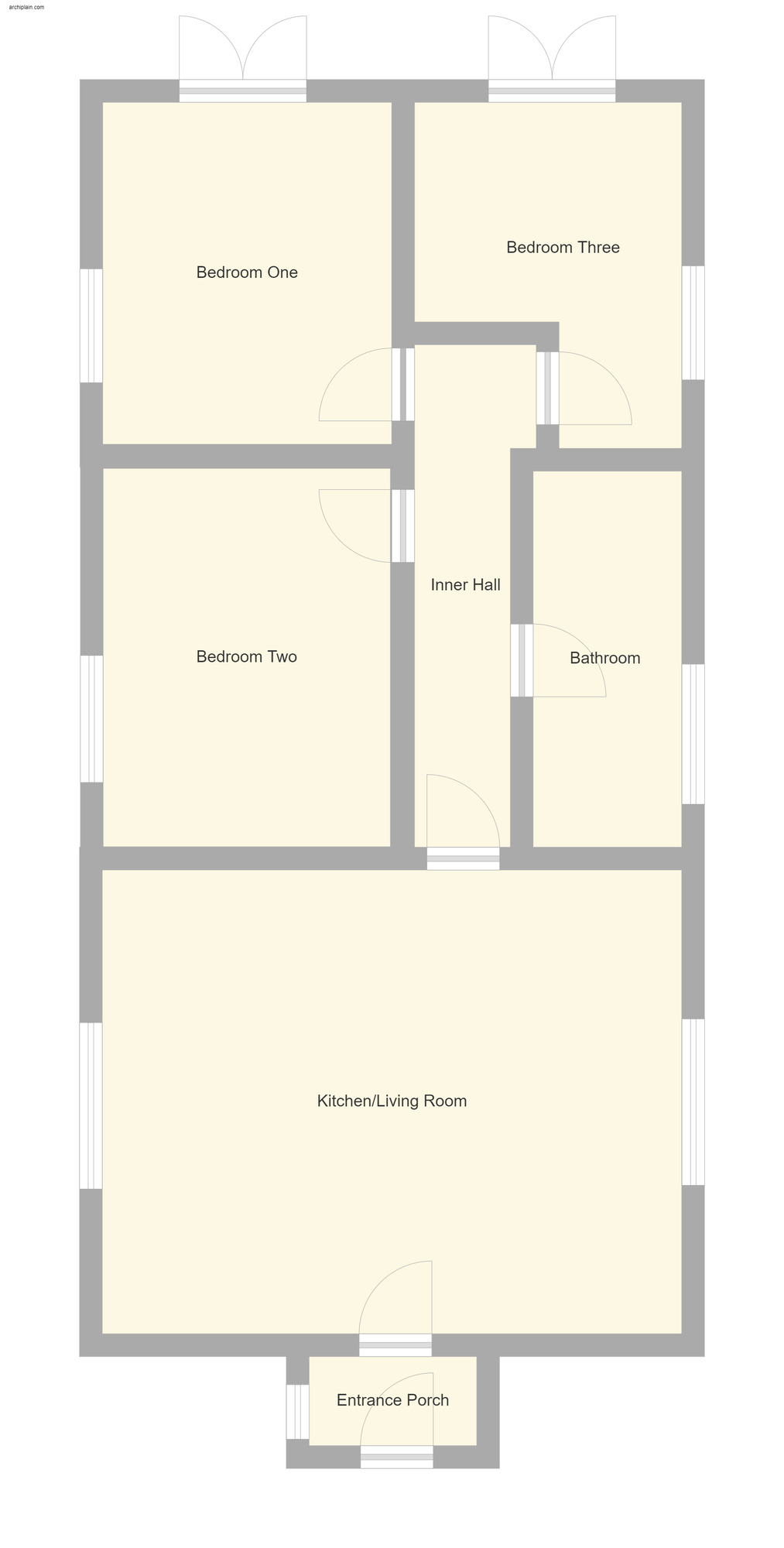 Floorplan of 3 bedroom Detached Bungalow for sale, Sea Lane, Sandilands, Lincolnshire, LN12