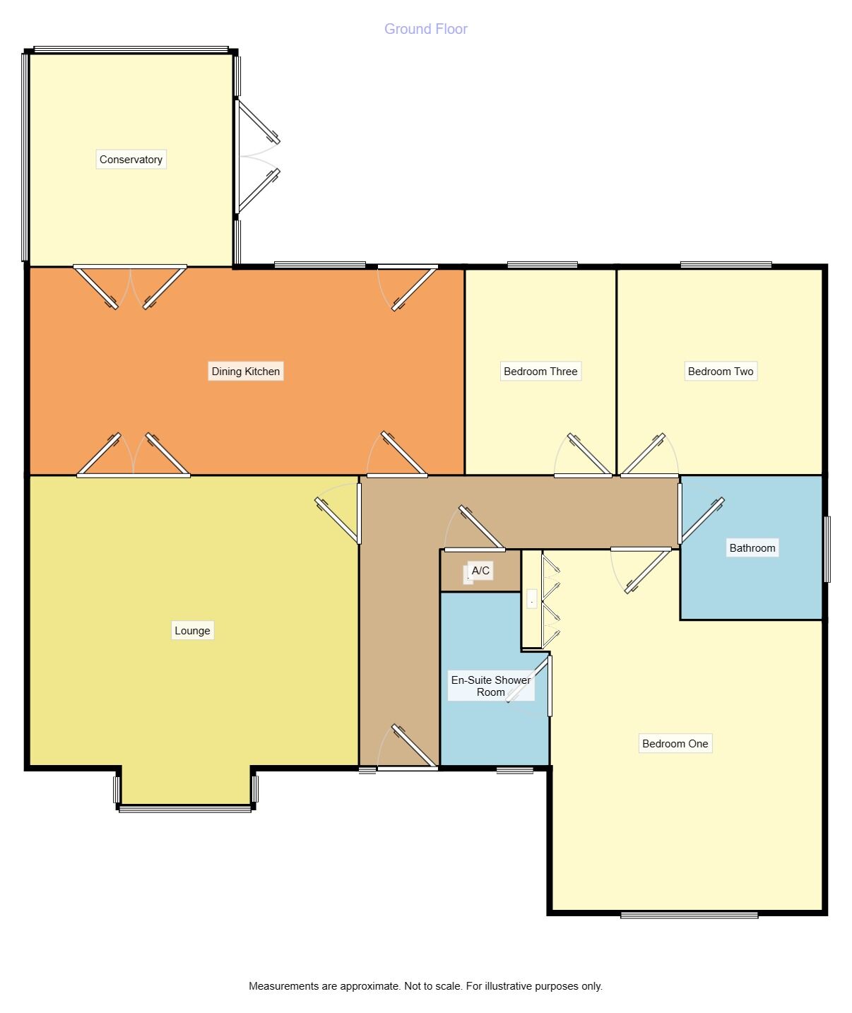 Floorplan of 3 bedroom Detached Bungalow for sale, Cumberworth Lane, Mumby, Lincolnshire, LN13