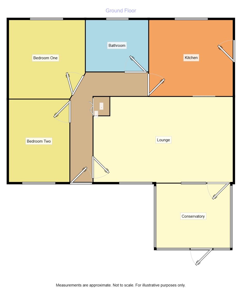 Floorplan of 2 bedroom Detached Bungalow for sale, Willoughby Road, Cumberworth, Lincolnshire, LN13