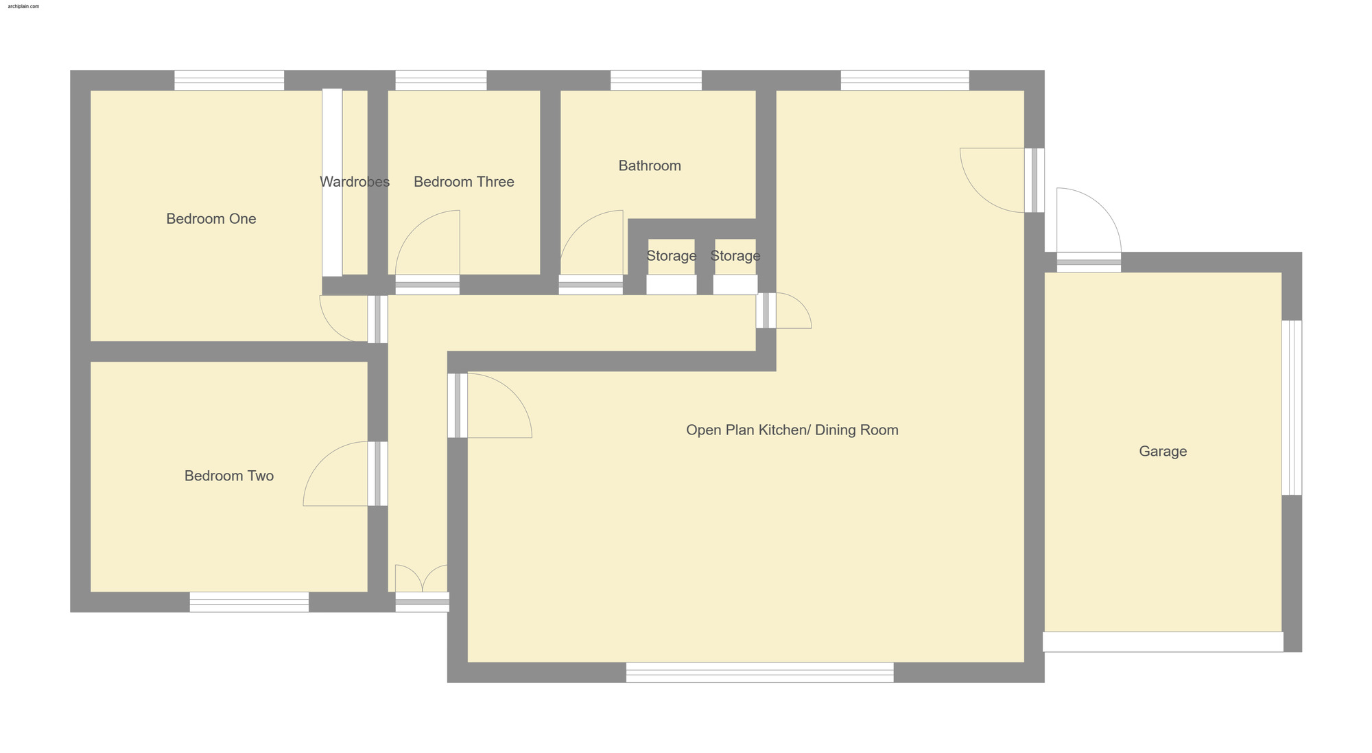 Floorplan of 3 bedroom Detached Bungalow for sale, Dymoke Road, Mablethorpe, Lincolnshire, LN12