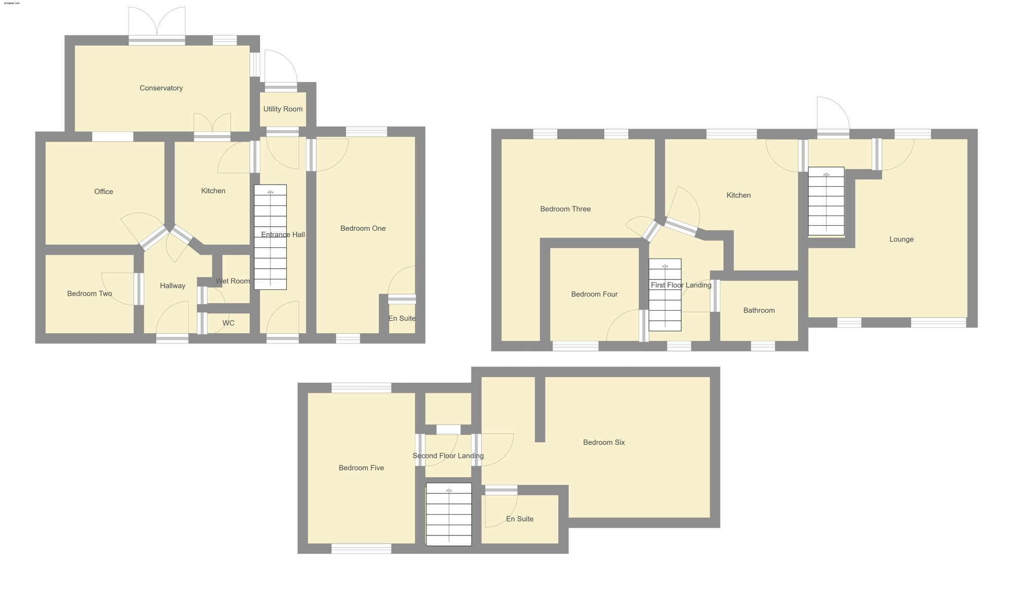 Floorplan of 6 bedroom Semi Detached House for sale, Trusthorpe Road, Sutton-on-Sea, Lincolnshire, LN12