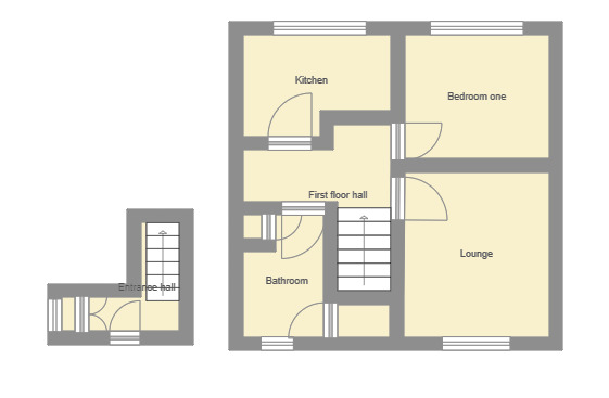 Floorplan of 1 bedroom  Flat for sale, Sandhurst Road, Sandilands, Lincolnshire, LN12