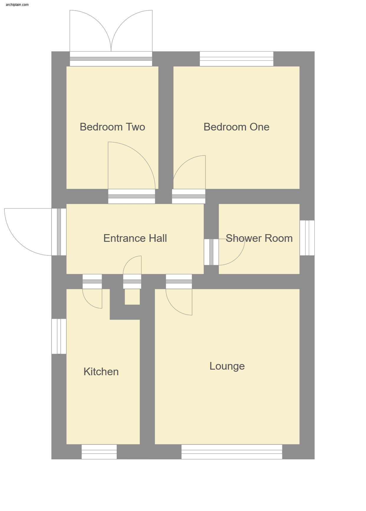 Floorplan of 2 bedroom Detached Bungalow for sale, Marine Avenue West, Sutton-on-Sea, Lincolnshire, LN12