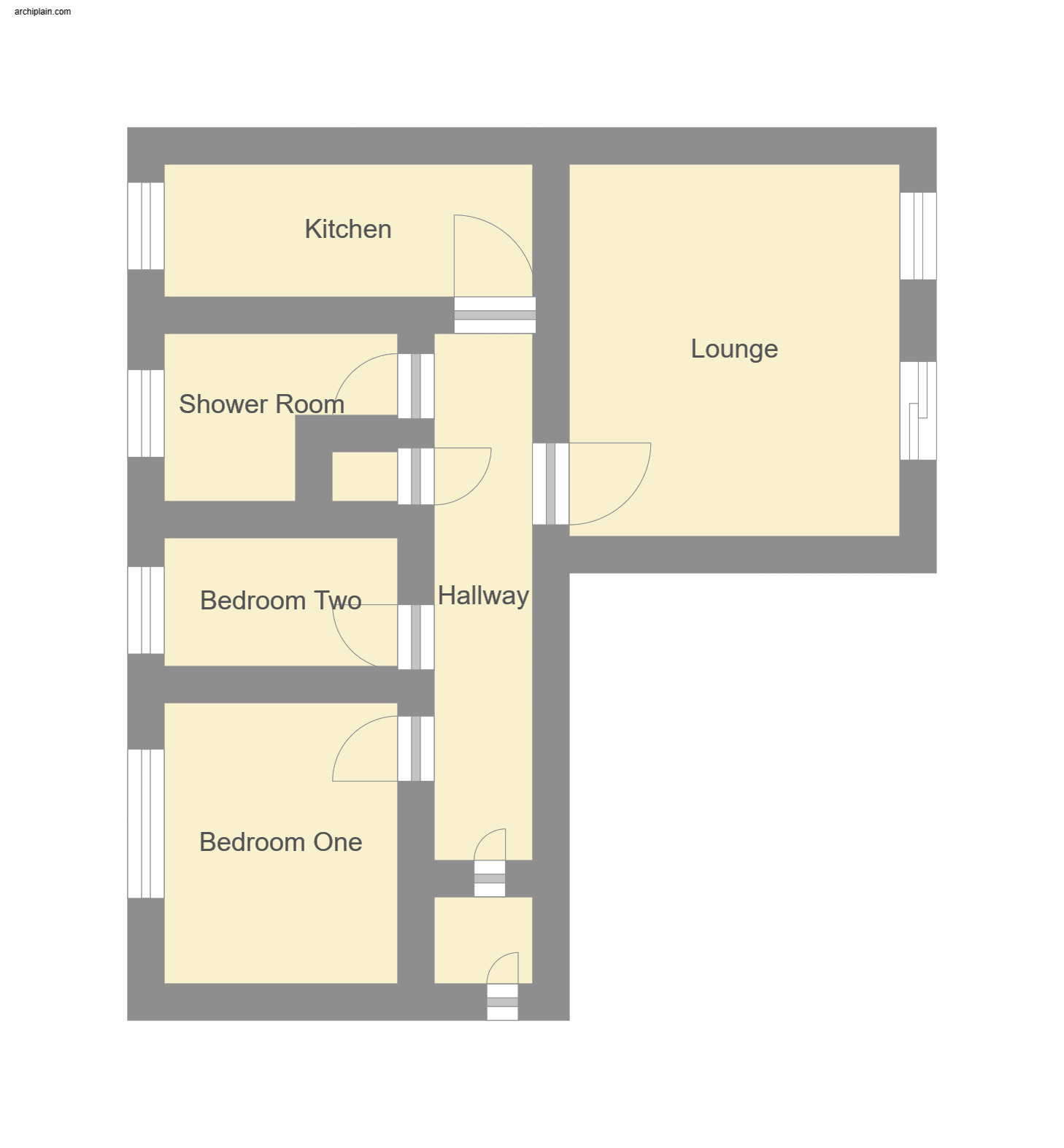 Floorplan of 2 bedroom  Flat for sale, Queens Park Close, Mablethorpe, Lincolnshire, LN12