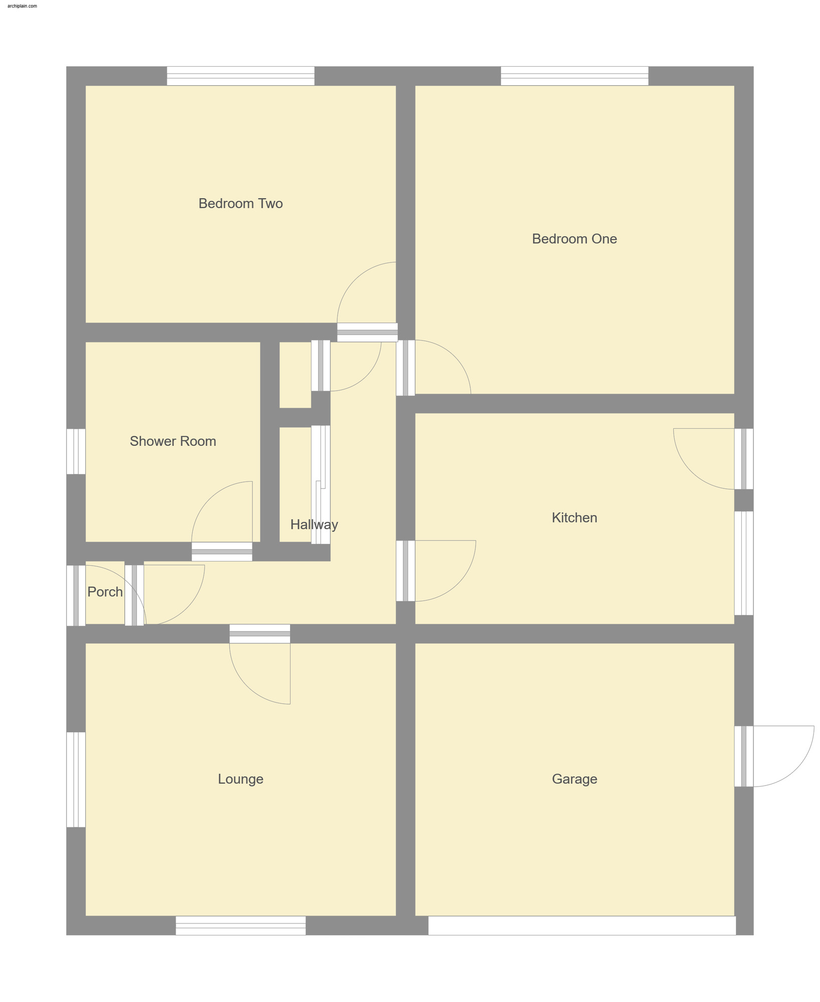 Floorplan of 2 bedroom Detached Bungalow for sale, Marine Avenue, Sutton-on-Sea, Lincolnshire, LN12
