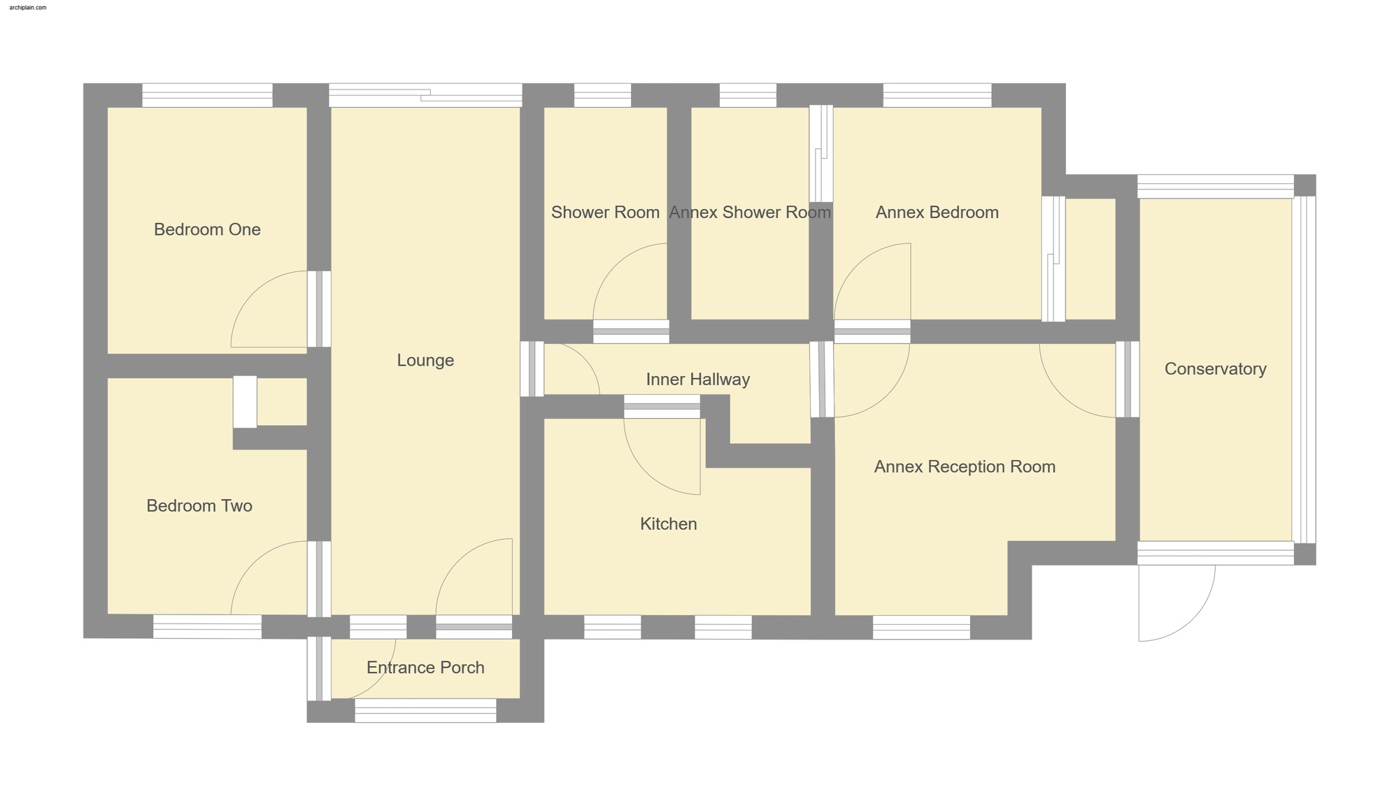 Floorplan of 2 bedroom Detached Bungalow for sale, The Strand, Mablethorpe, Lincolnshire, LN12