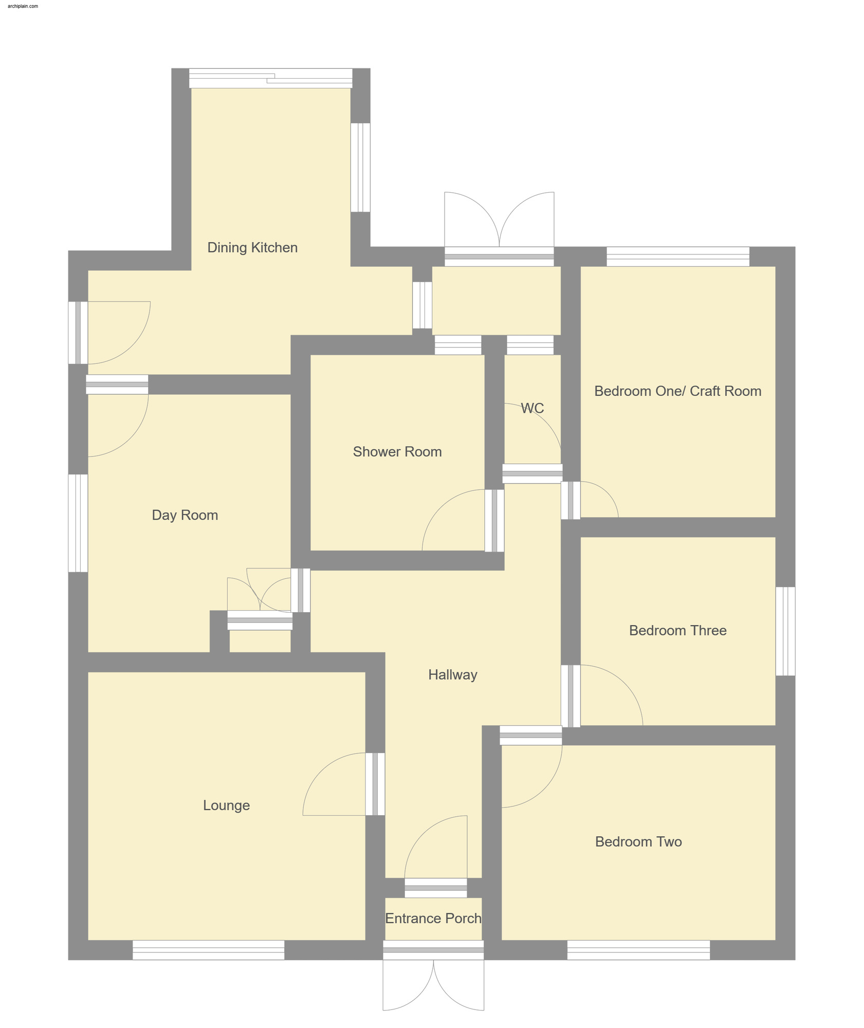 Floorplan of 3 bedroom Detached Bungalow for sale, Trusthorpe Road, Sutton-on-Sea, Lincolnshire, LN12