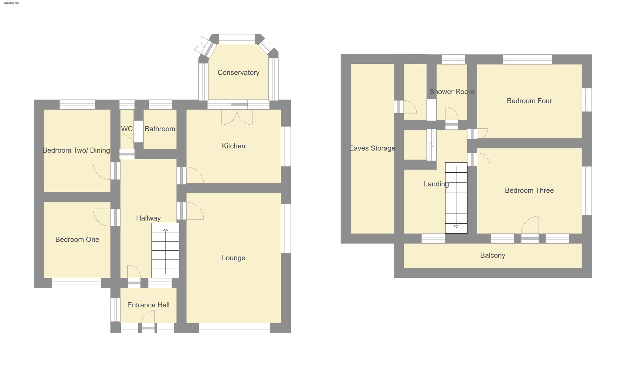 Floorplan of 3 bedroom Detached House for sale, Station Road, Sutton-on-Sea, Lincolnshire, LN12