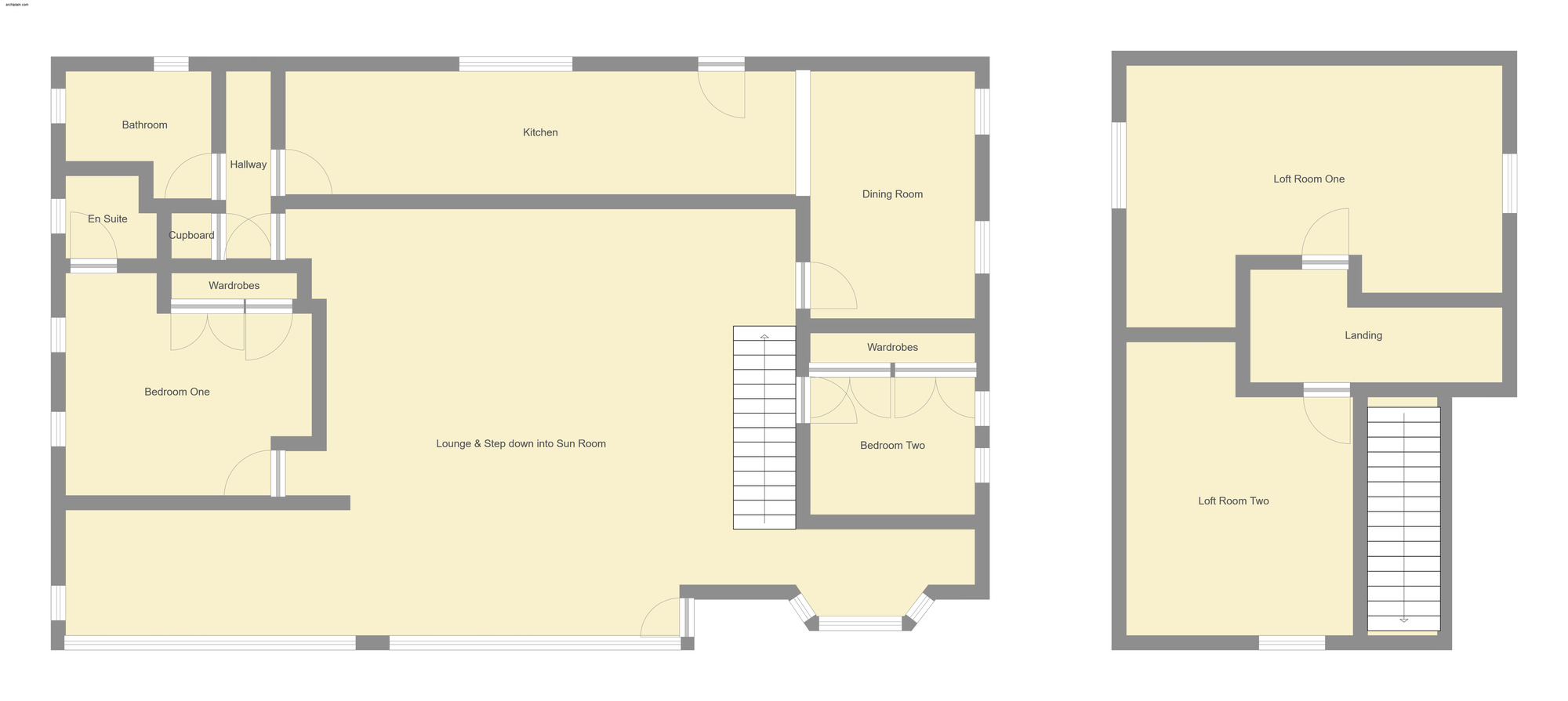 Floorplan of 2 bedroom Detached House for sale, Park Road West, Sutton-on-Sea, Lincolnshire, LN12