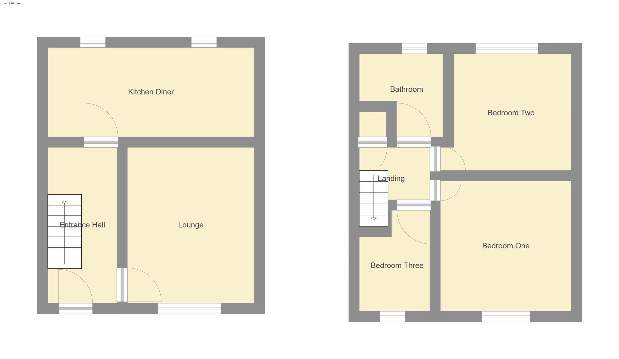 Floorplan of 3 bedroom Mid Terrace House for sale, East Street, Alford, Lincolnshire, LN13