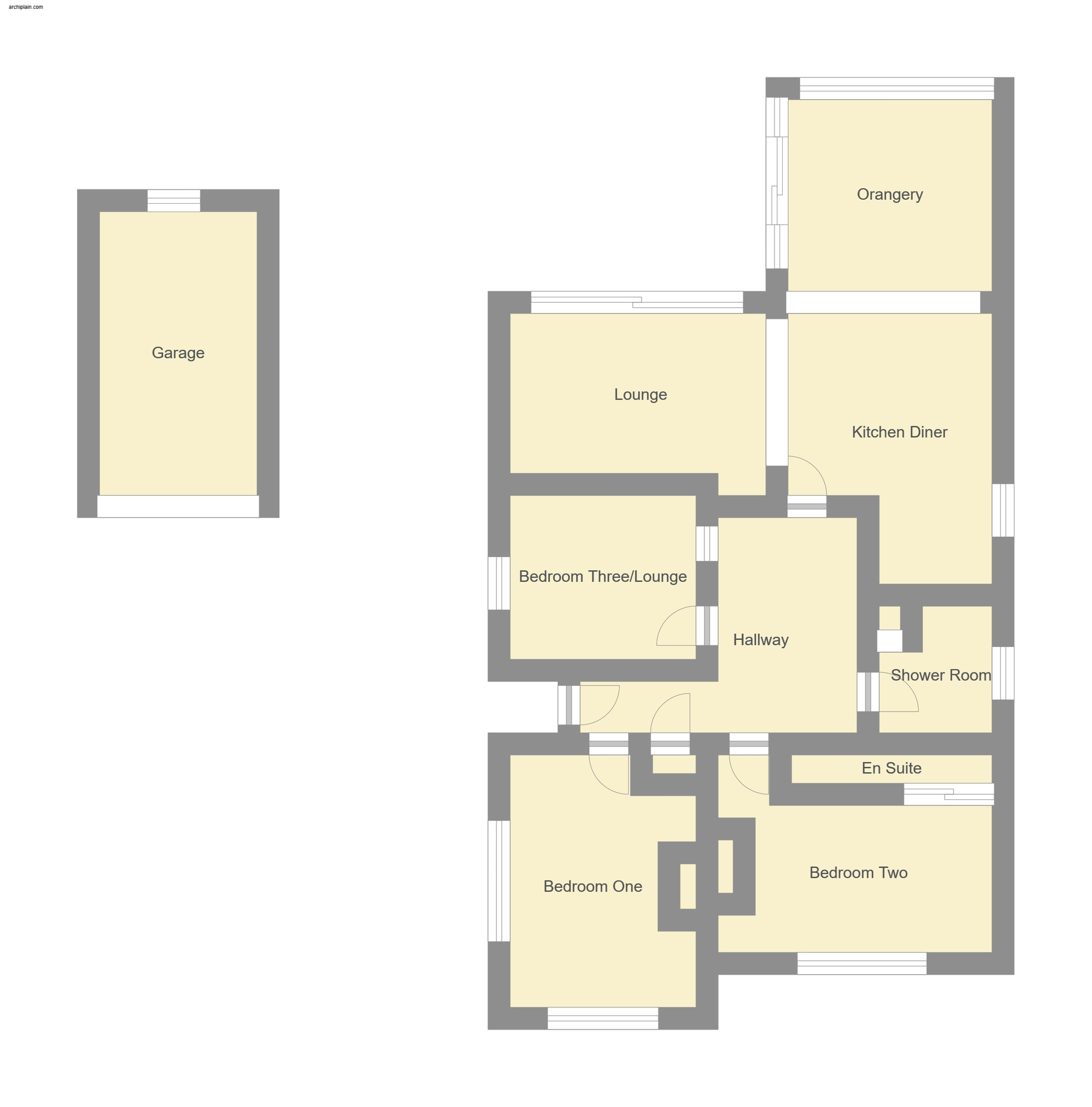 Floorplan of 3 bedroom Detached Bungalow for sale, Hillside Avenue, Sutton-on-Sea, Lincolnshire, LN12