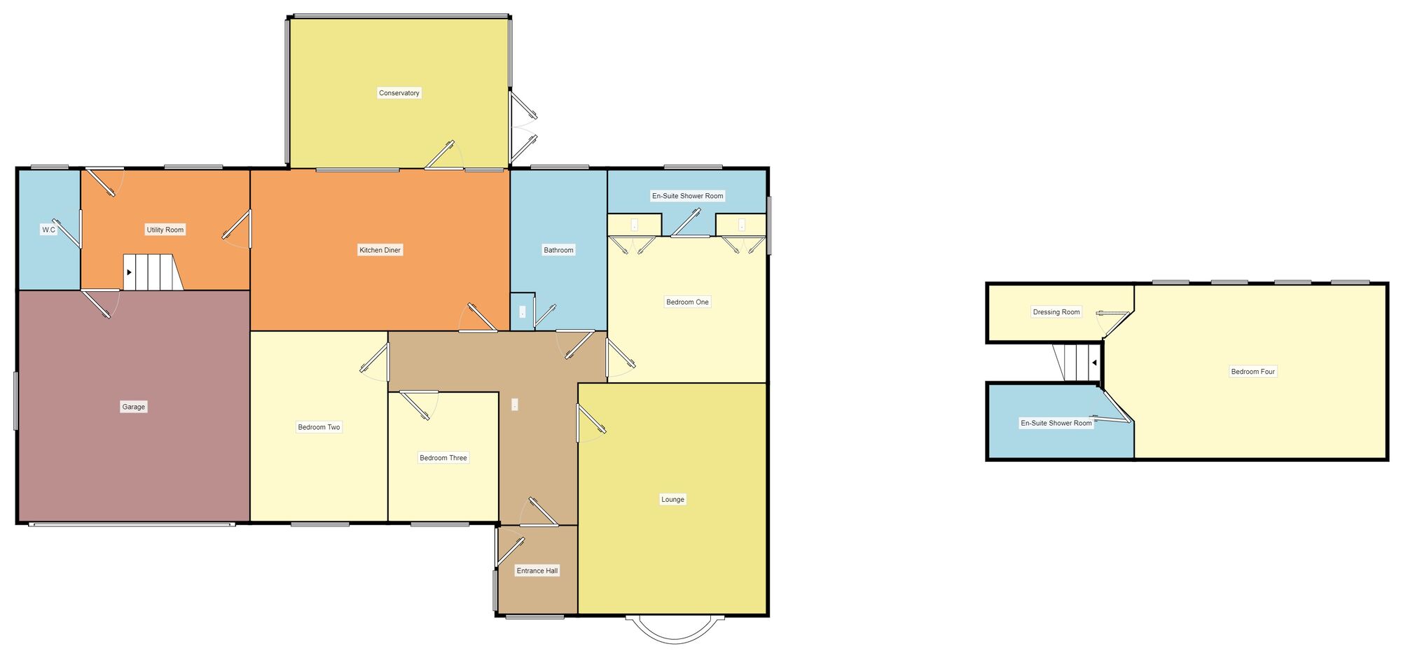 Floorplan of 4 bedroom Detached Bungalow for sale, Trusthorpe Road, Sutton-on-Sea, Lincolnshire, LN12