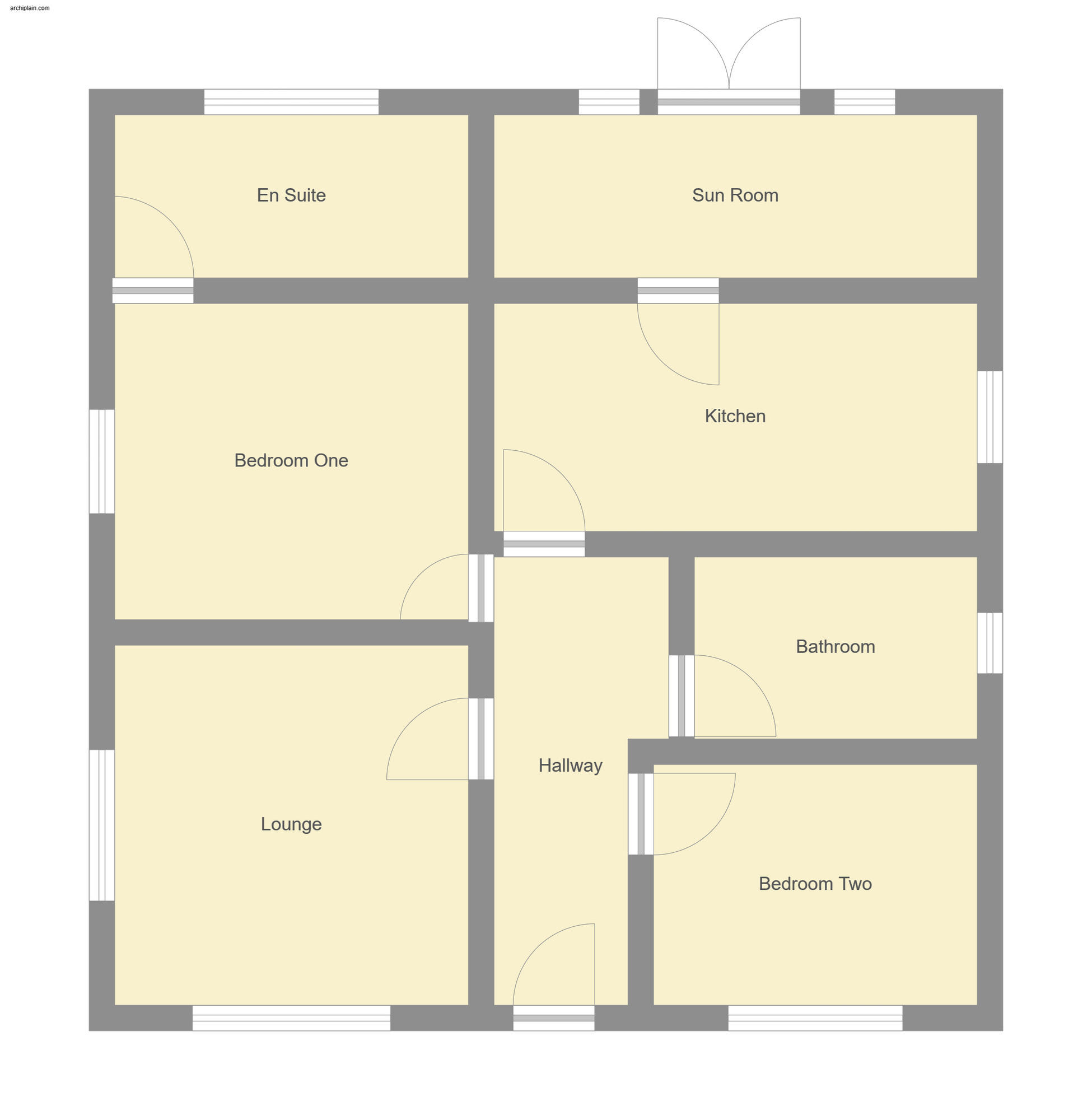 Floorplan of 2 bedroom Detached Bungalow for sale, Sutton Road, Trusthorpe, Lincolnshire, LN12