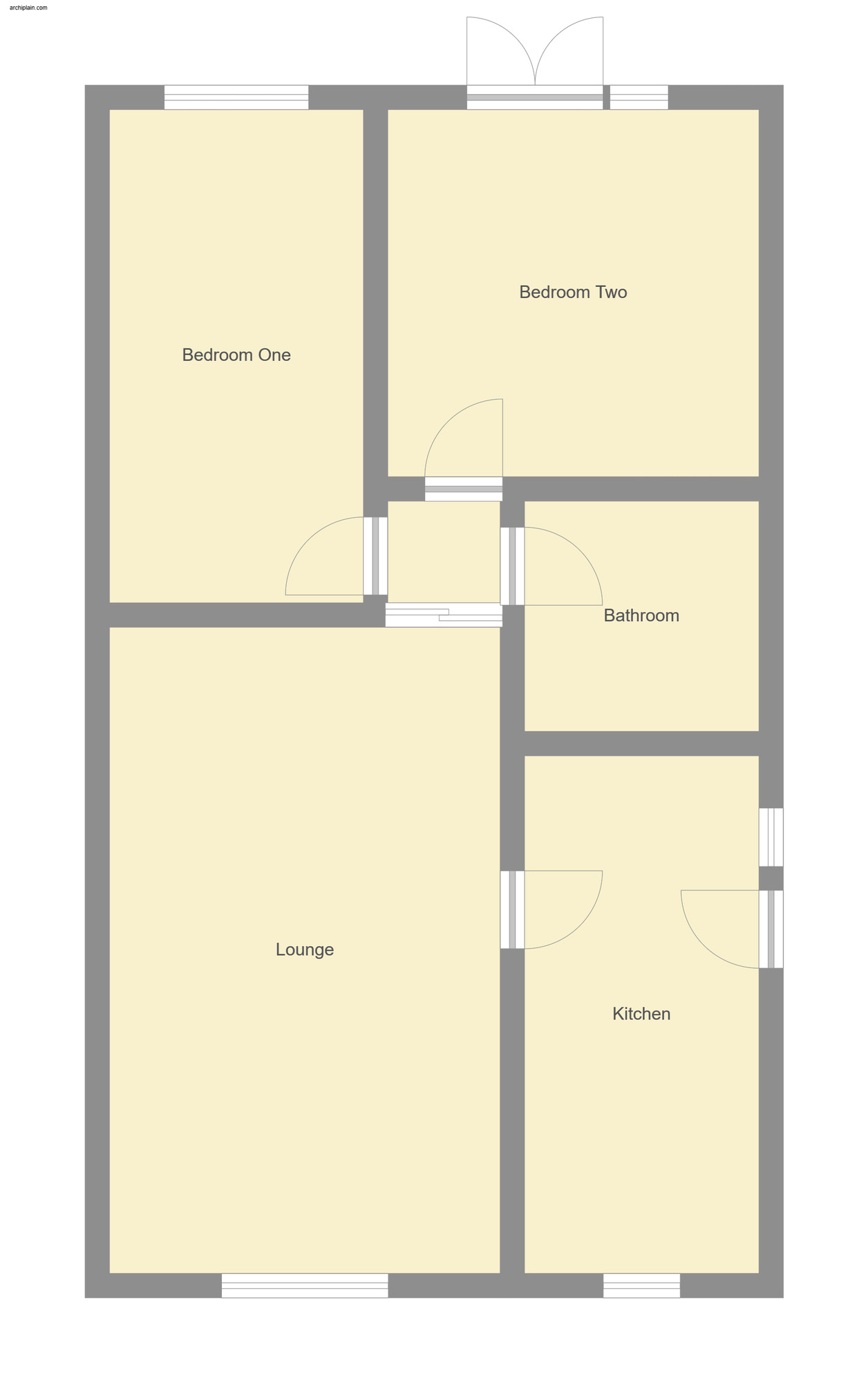 Floorplan of 2 bedroom Semi Detached Bungalow for sale, Cambridge Road North, Mablethorpe, Lincolnshire, LN12