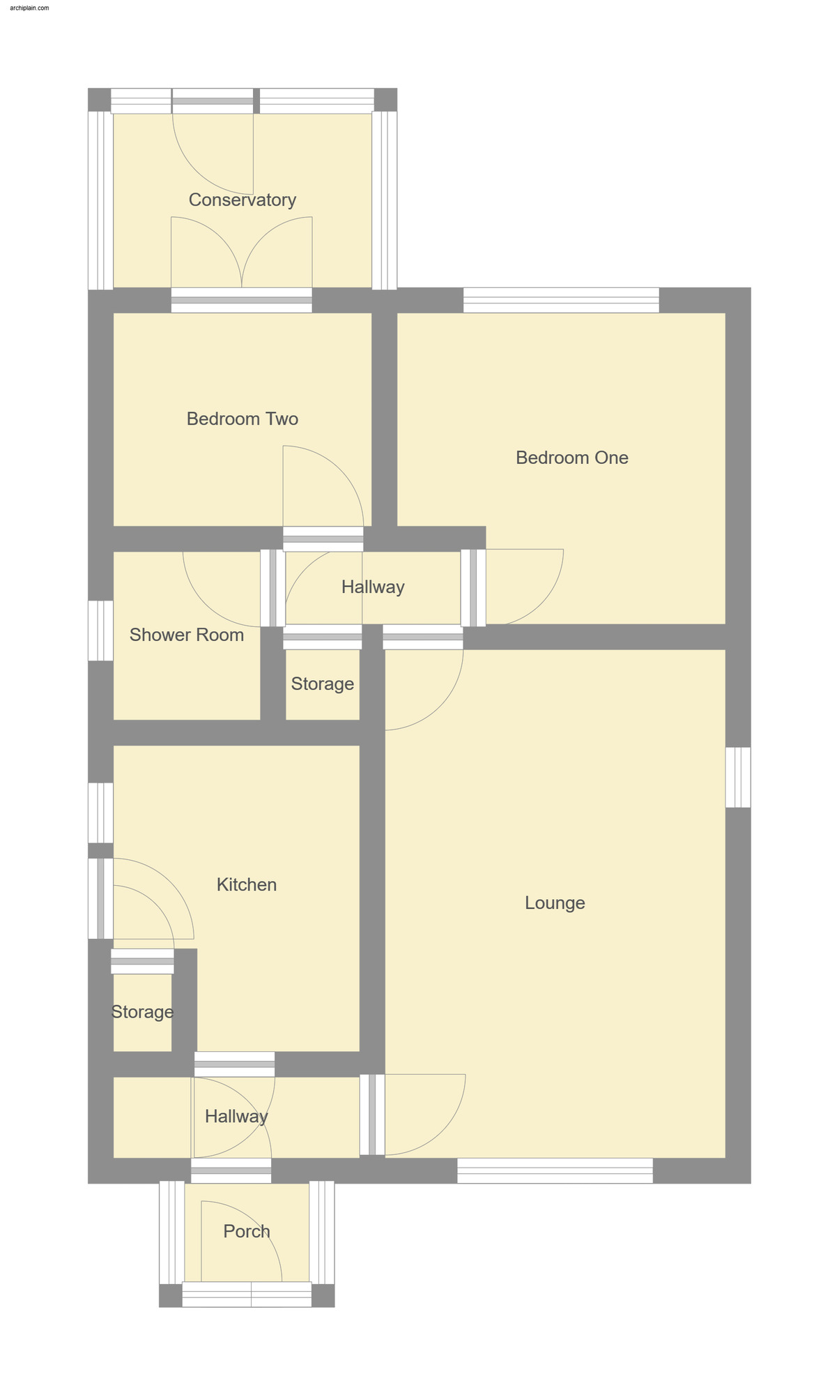 Floorplan of 2 bedroom Detached Bungalow for sale, Marine Avenue, Sutton-on-Sea, Lincolnshire, LN12