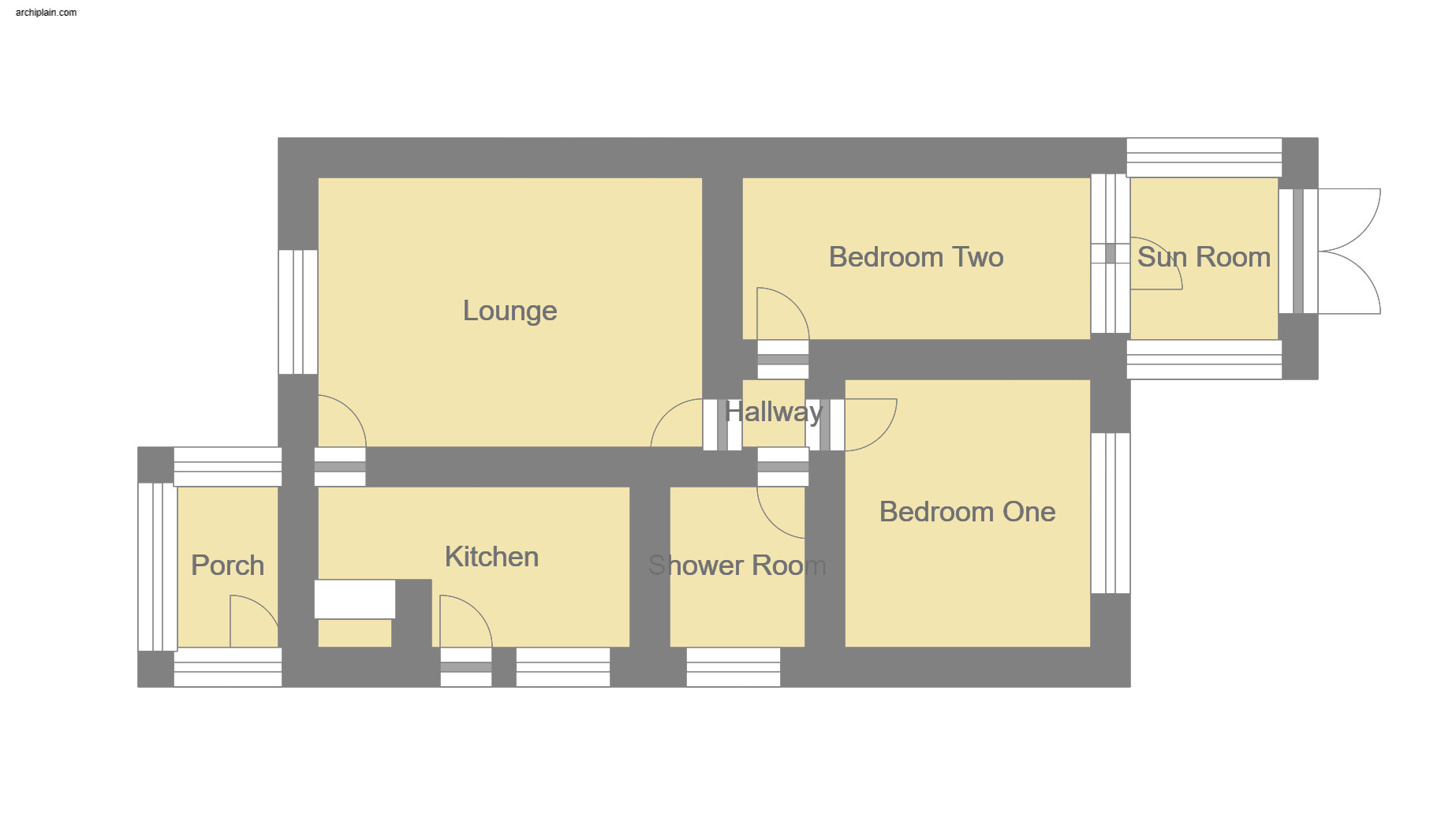 Floorplan of 2 bedroom Semi Detached Bungalow for sale, Camelot Court, Alford Road, Mablethorpe, LN12