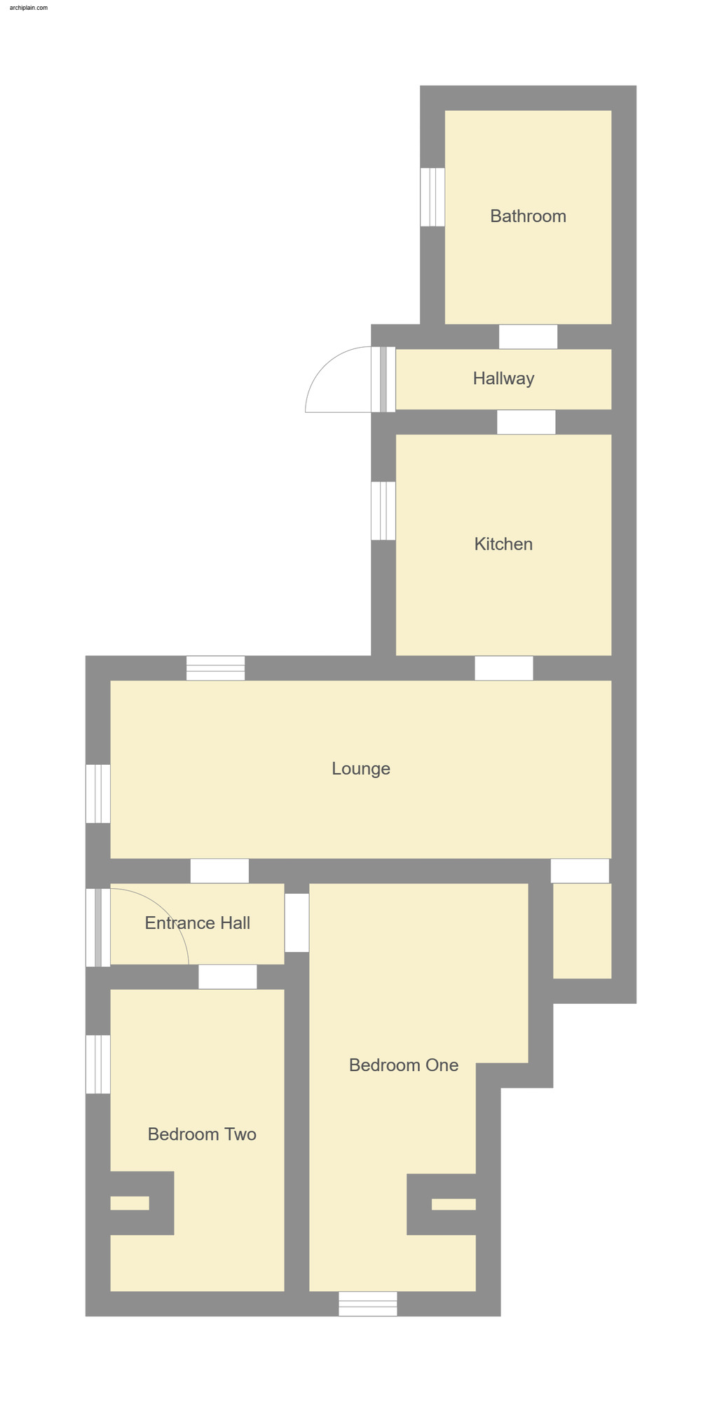 Floorplan of 2 bedroom Flat for sale, Golf Road, Mablethorpe, Lincolnshire, LN12