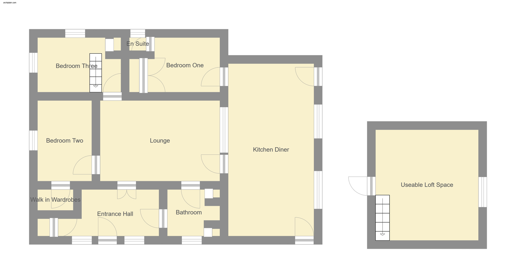 Floorplan of 3 bedroom Detached Bungalow for sale, Park Road West, Sutton-on-Sea, Lincolnshire, LN12