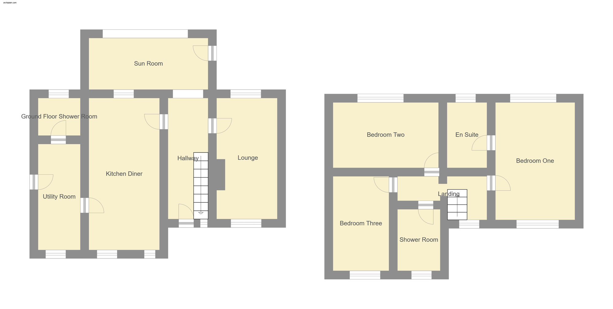 Floorplan of 3 bedroom Detached House for sale, Alford Road, Sutton-on-Sea, Lincolnshire, LN12