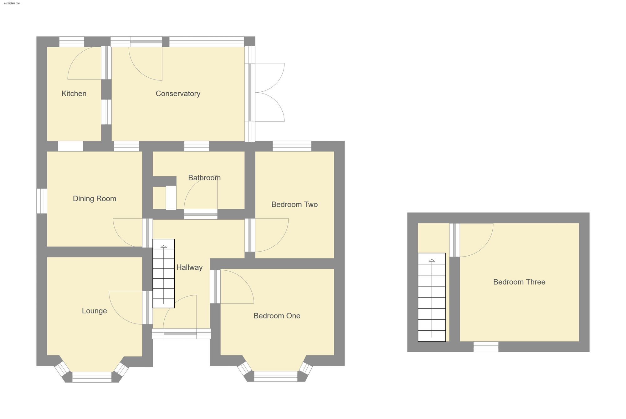 Floorplan of 3 bedroom Detached Bungalow for sale, Hillside Avenue, Sutton-on-Sea, Lincolnshire, LN12